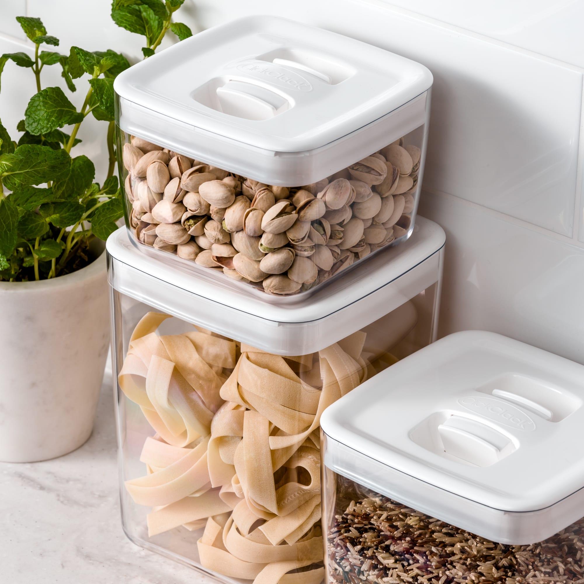 ClickClack Pantry Cube Container with White Lid 4.3L Image 3