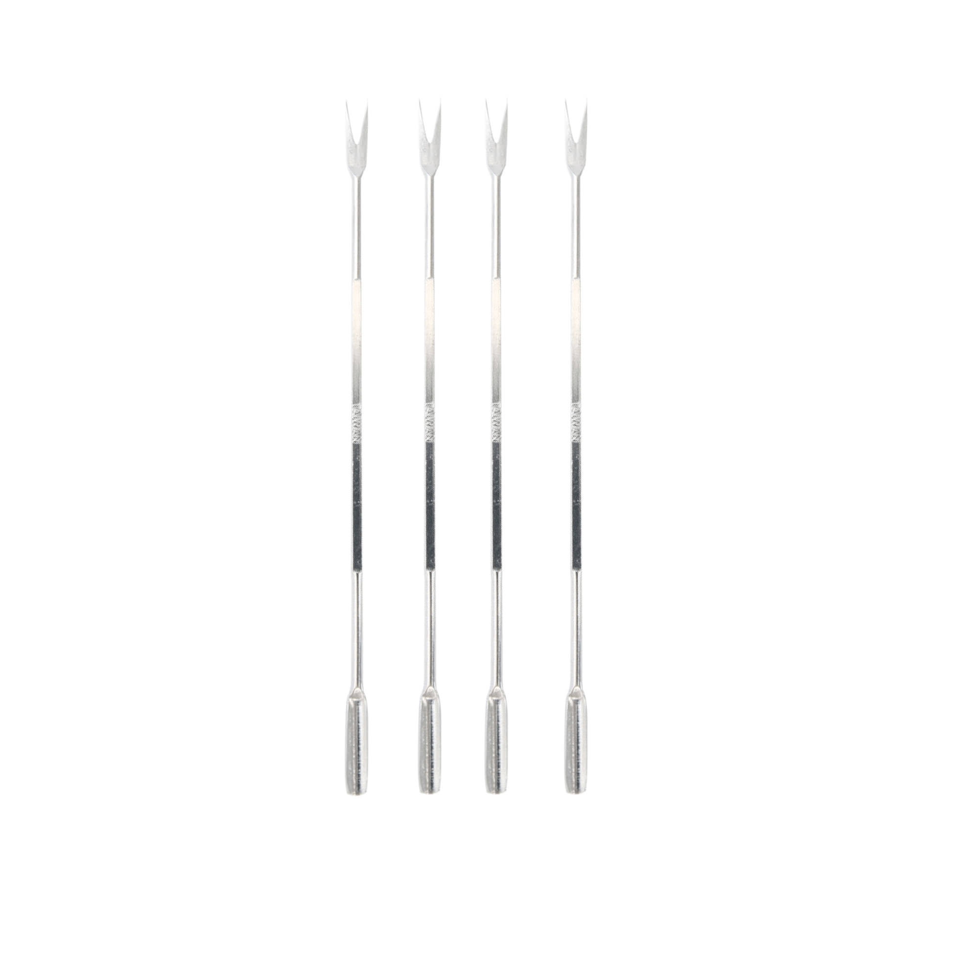 Cuisena Seafood Fork Set of 4 Silver Image 1