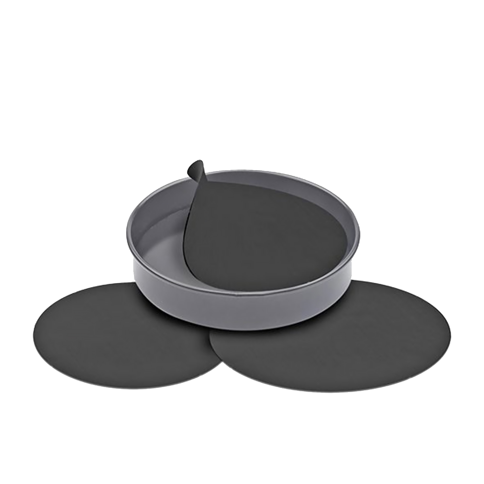 D.Line Non Stick Reusable Cake Pan Liner Set of 3 Black Image 1