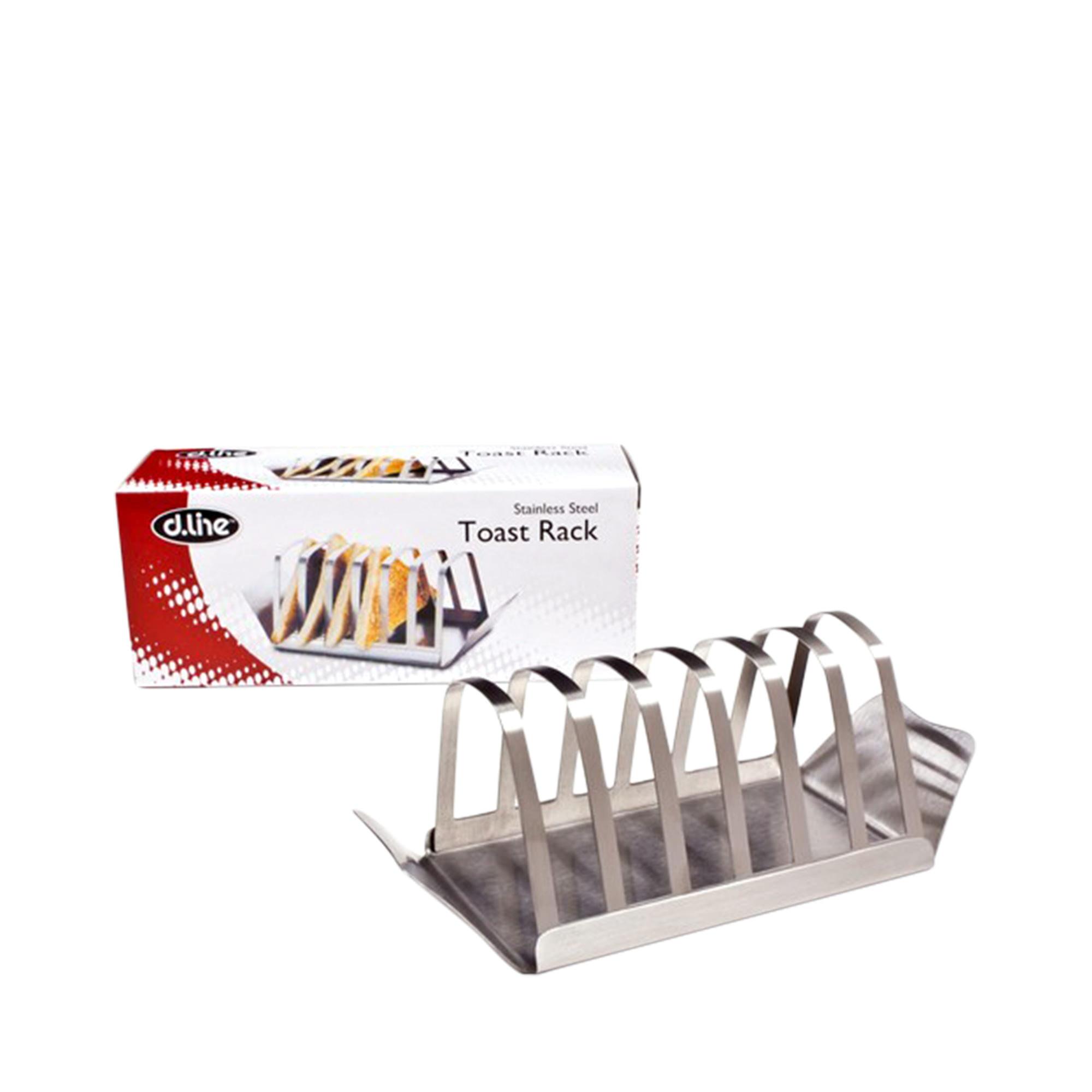 Appetito Stainless Steel Toast Rack with Tray Image 1