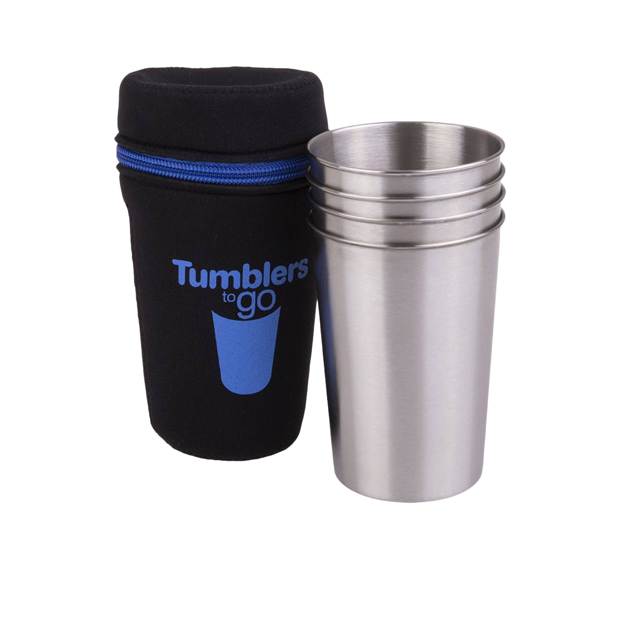 D.Line Tumblers To Go 350ml Set of 4 Silver Image 1