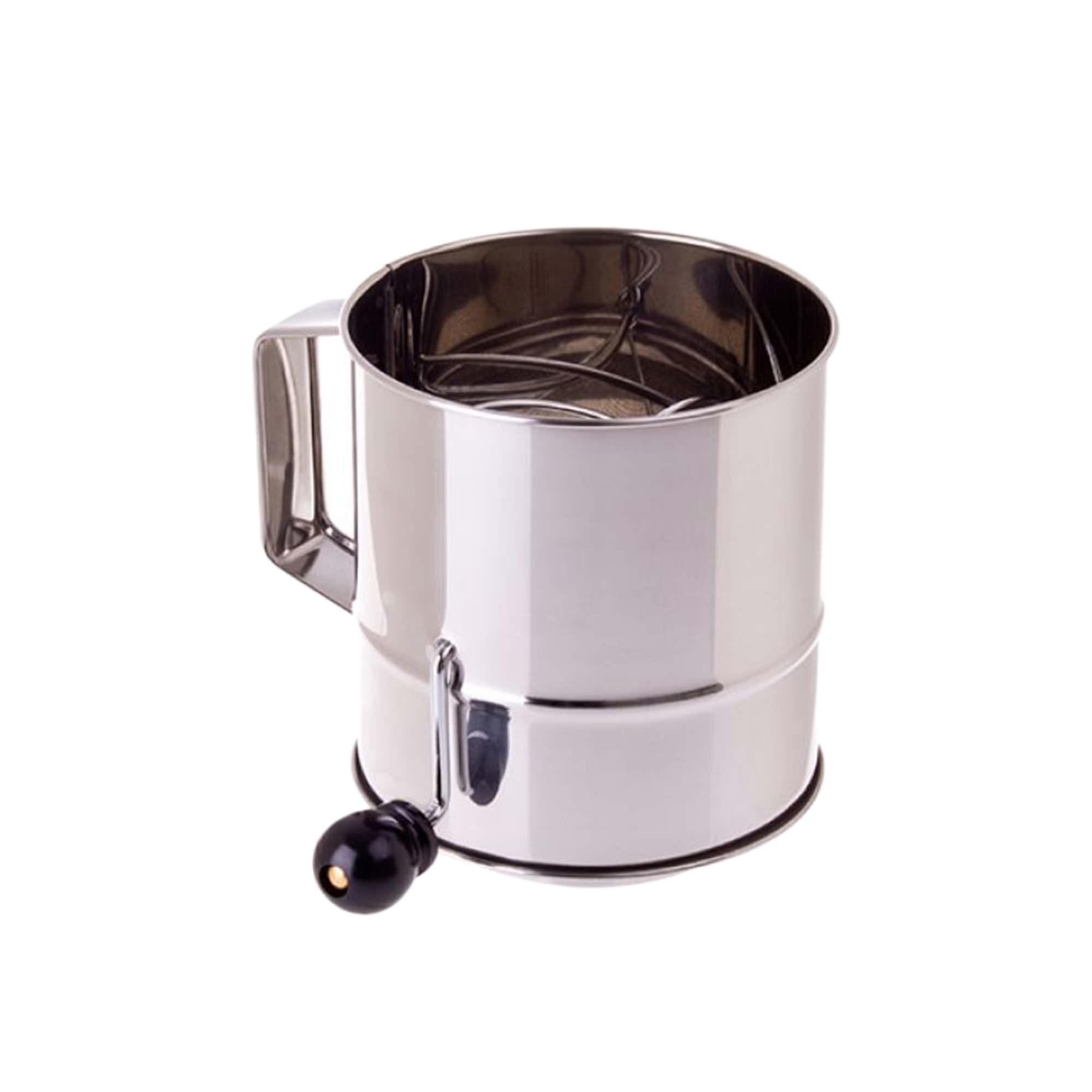 Daily Bake Flour Sifter Stainless Steel 5 Cup Image 1