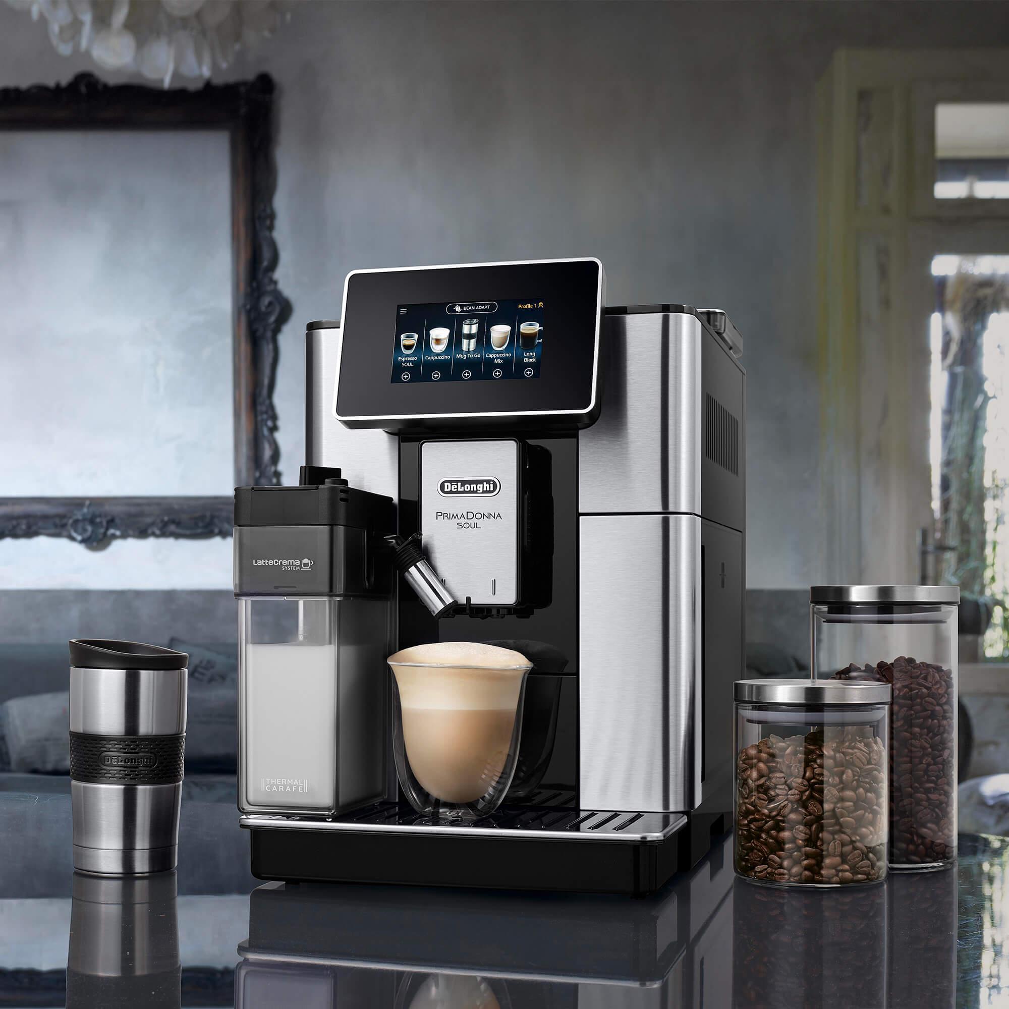 DeLonghi PrimaDonna Soul ECAM61075MB Fully Automatic Coffee Machine Black Image 3