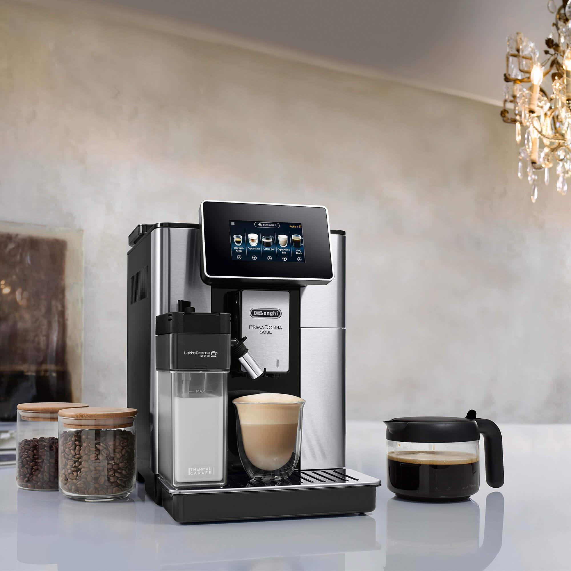 DeLonghi PrimaDonna Soul ECAM61075MB Fully Automatic Coffee Machine Black Image 4