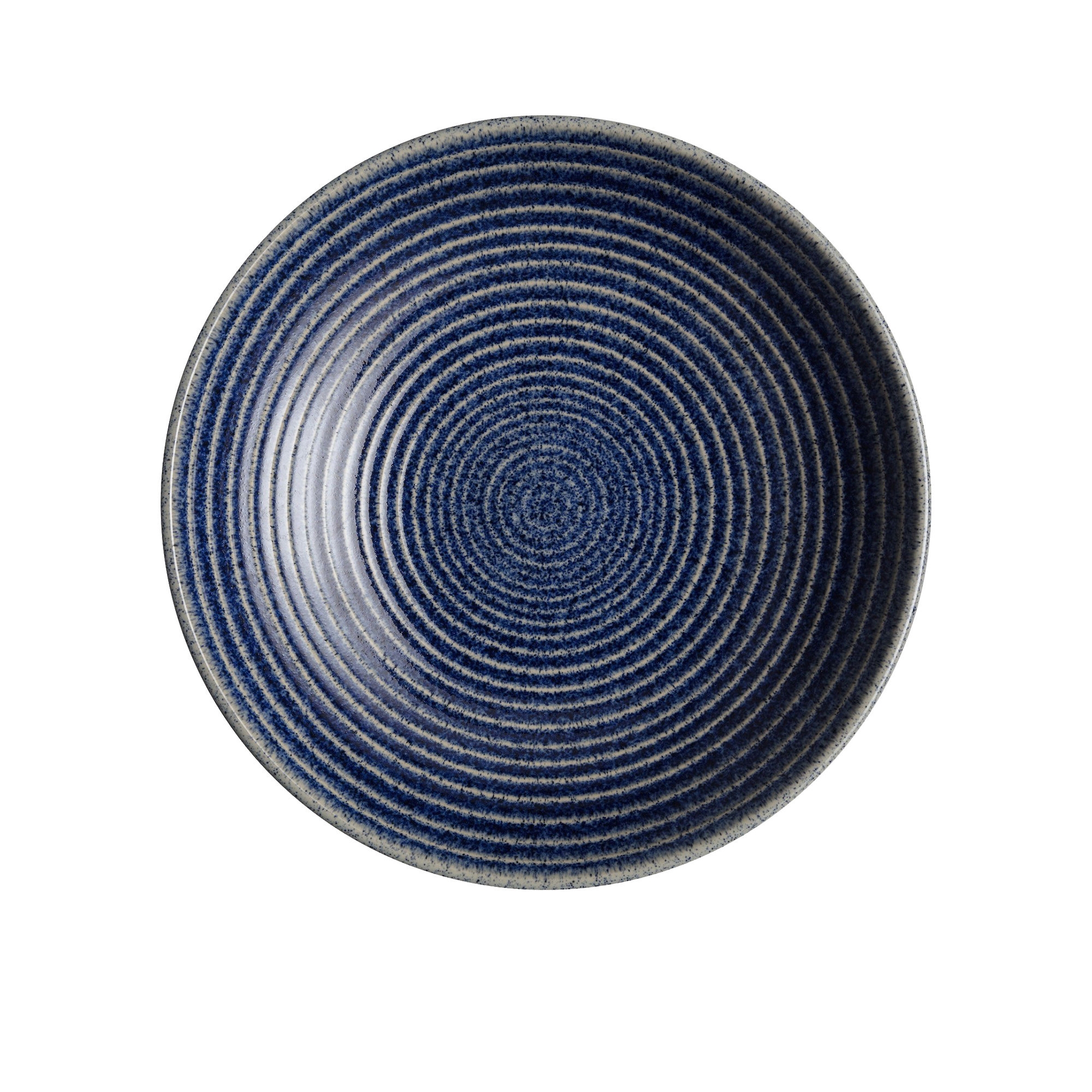 Denby Studio Blue Ridged Bowl 25.5cm Cobalt Image 1