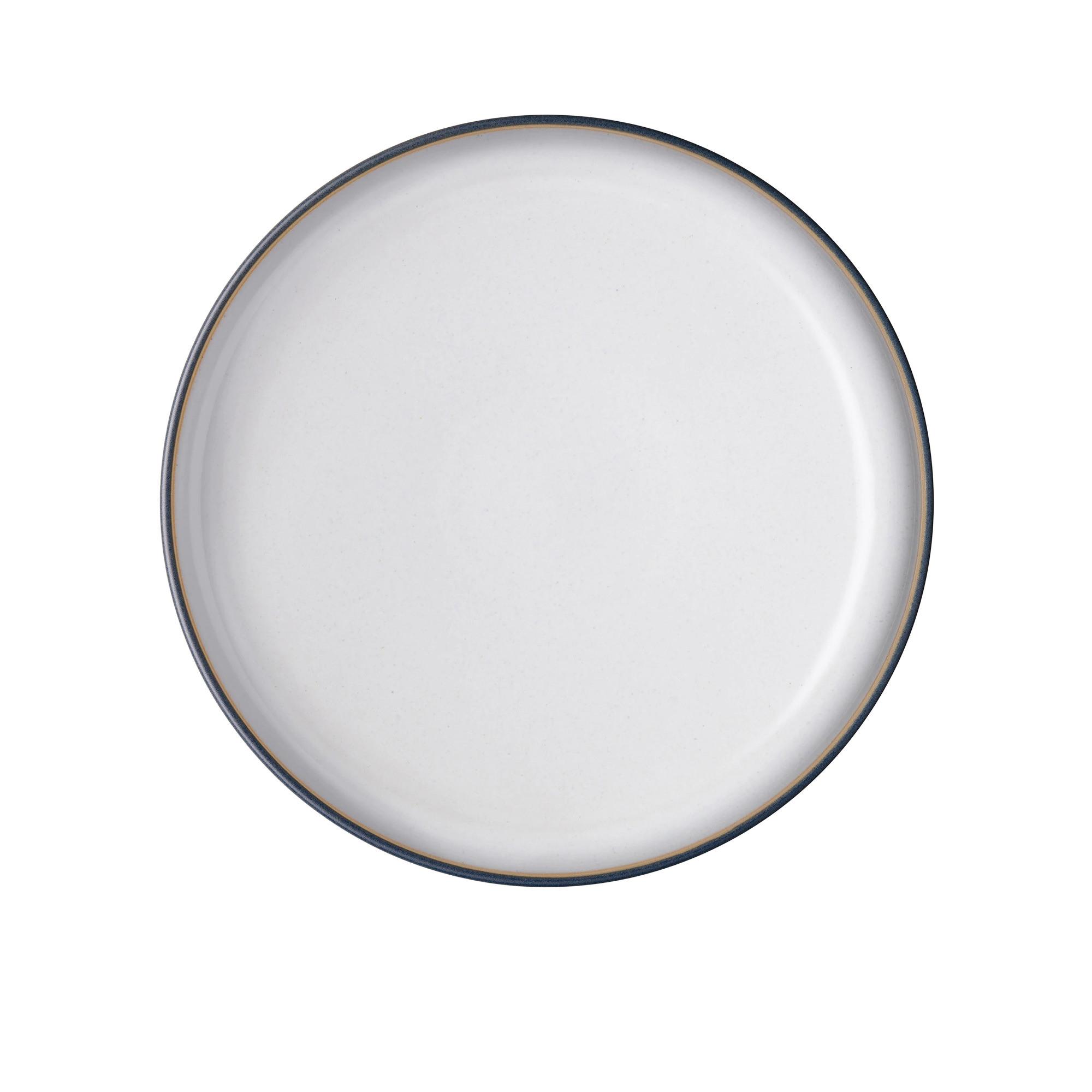 Denby Studio Grey Coupe Dinner Plate Set of 4 White Image 3