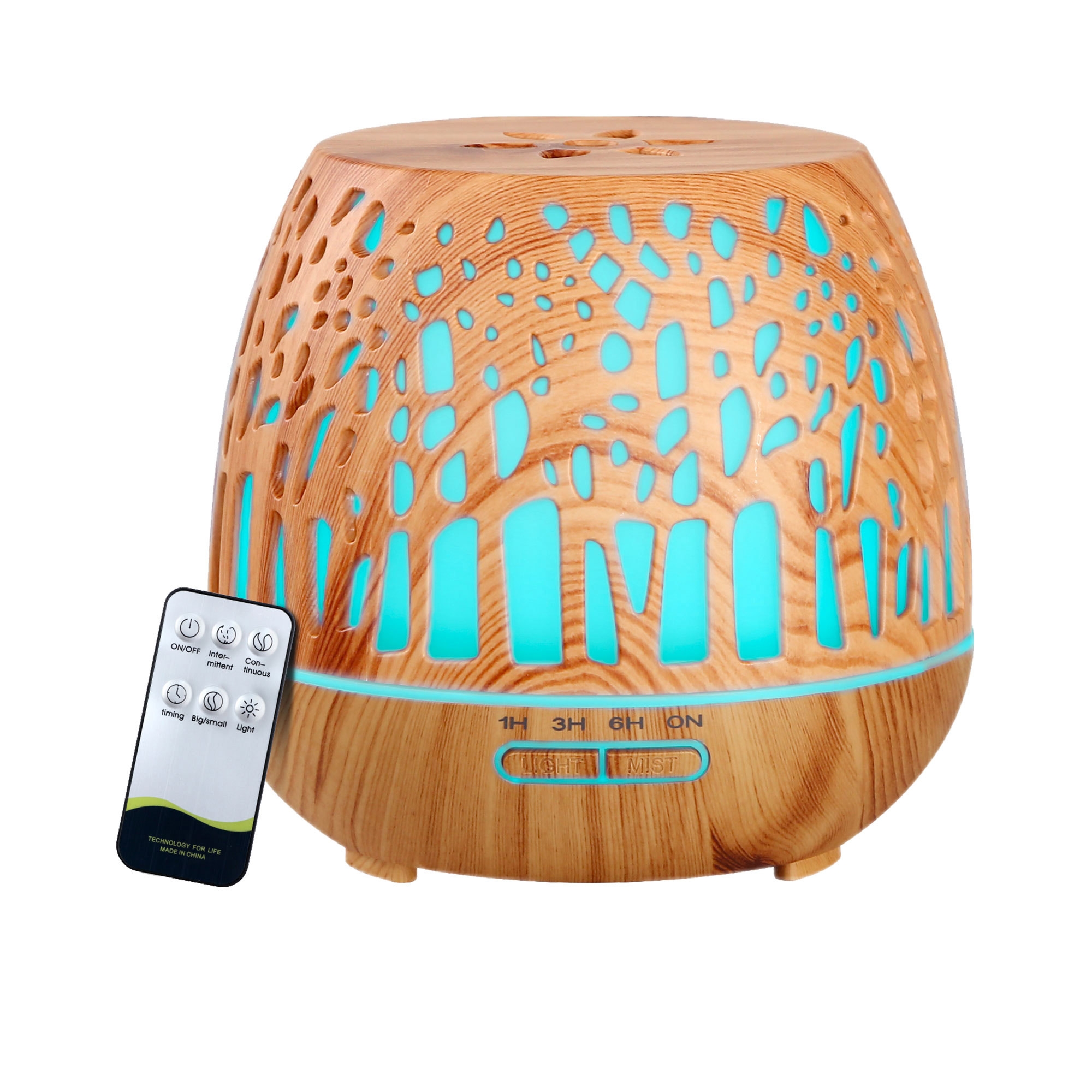 Devanti Aroma Diffuser with Remote 400ml Enchanted Forest Image 1