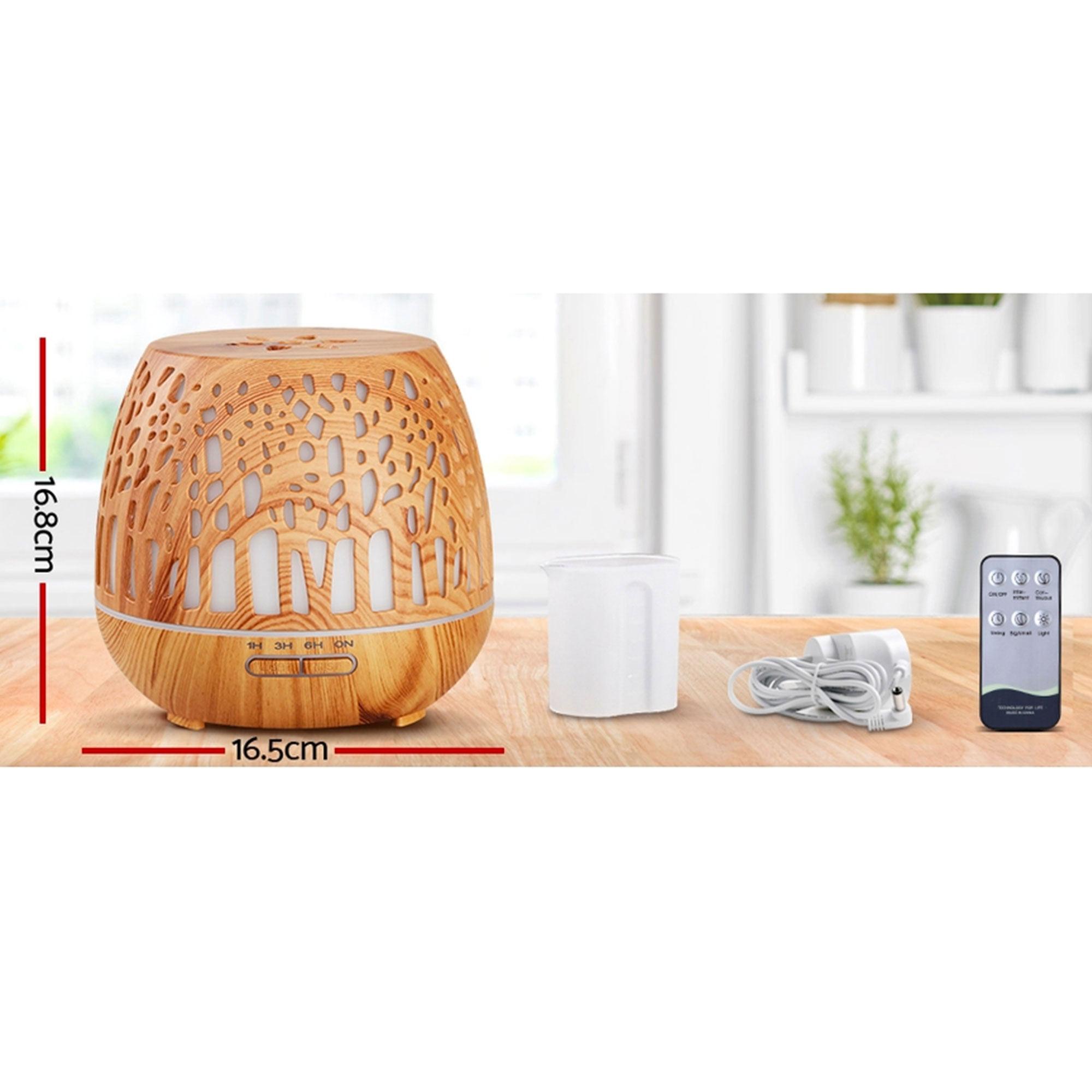 Devanti Aroma Diffuser with Remote 400ml Enchanted Forest Image 4