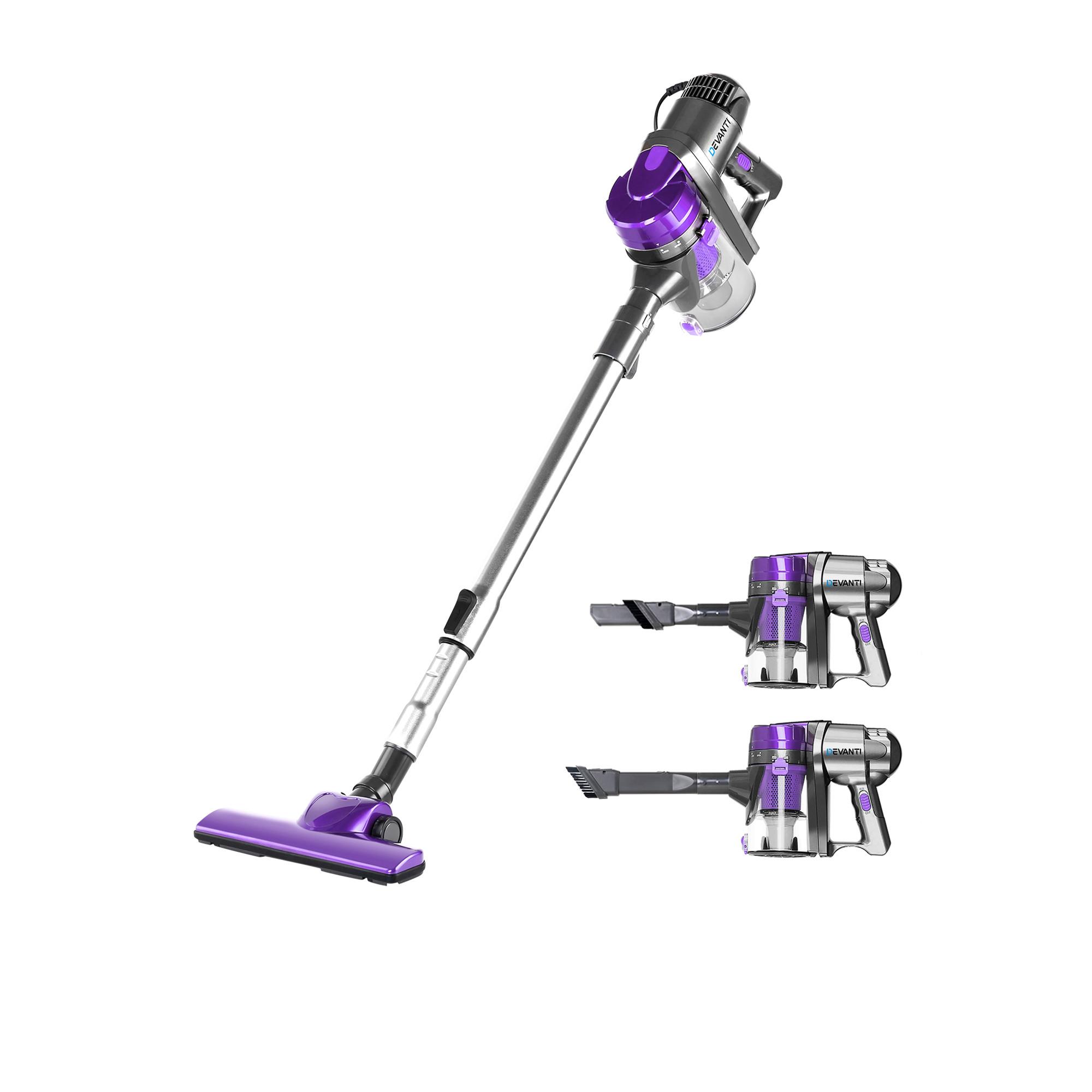 Devanti Corded Handheld Bagless Stick Vacuum Cleaner Purple Image 1