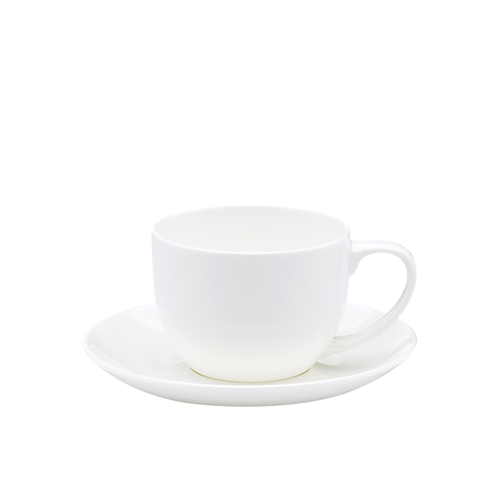 Ecology Canvas Teacup & Saucer 275ml White Image 1