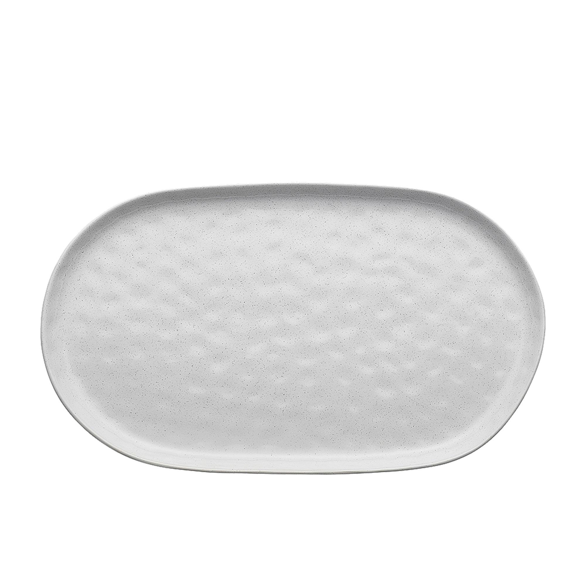 Ecology Speckle Oval Serving Platter 40x24cm Milk Image 1
