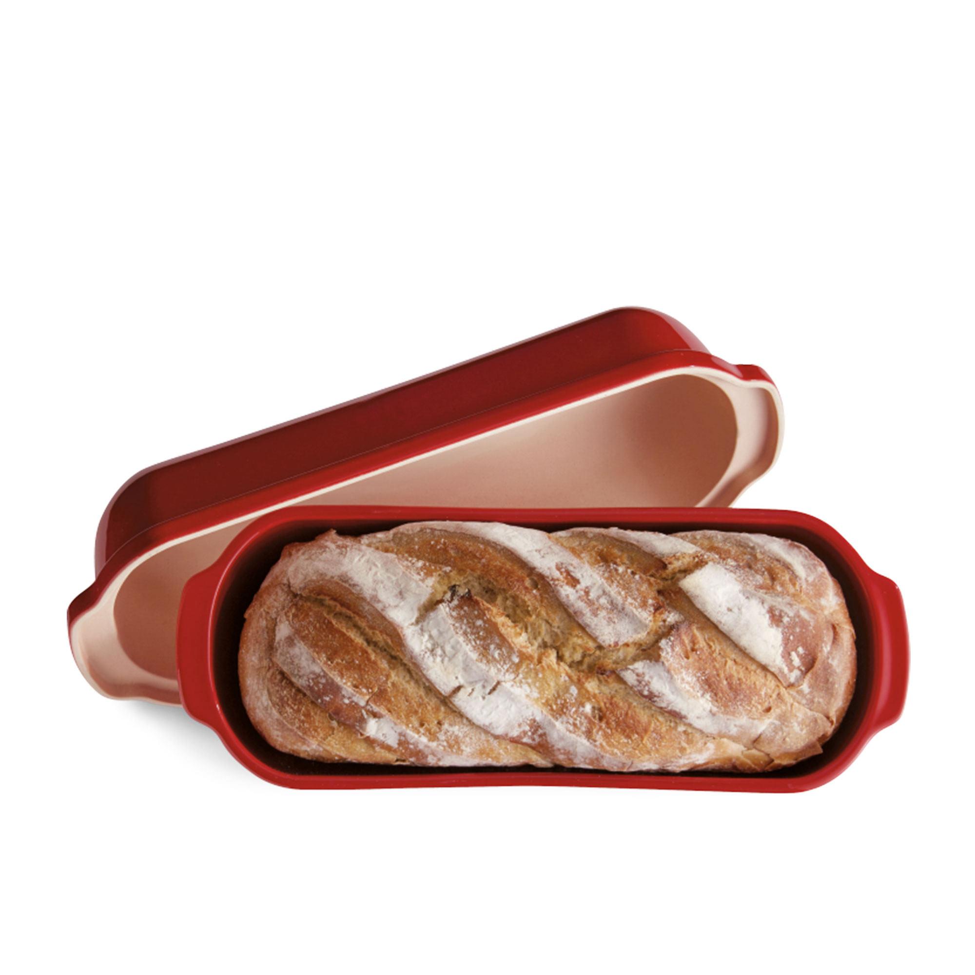Emile Henry Large Bread Loaf Baker 39.5x16cm Burgundy Image 4