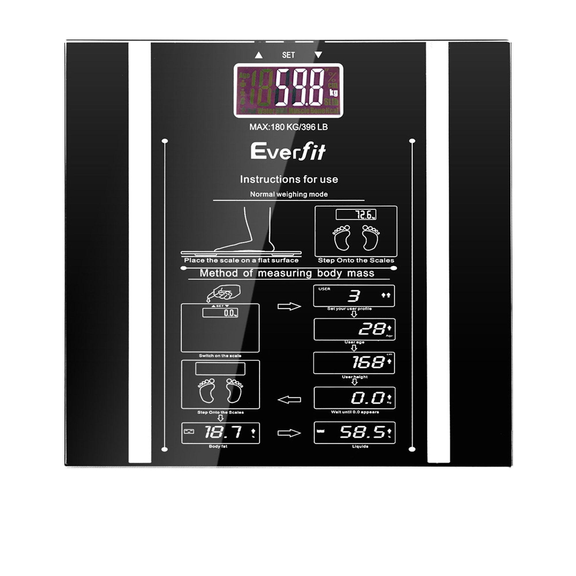 Everfit Body Fat and Hydration Bathroom Scale Image 1