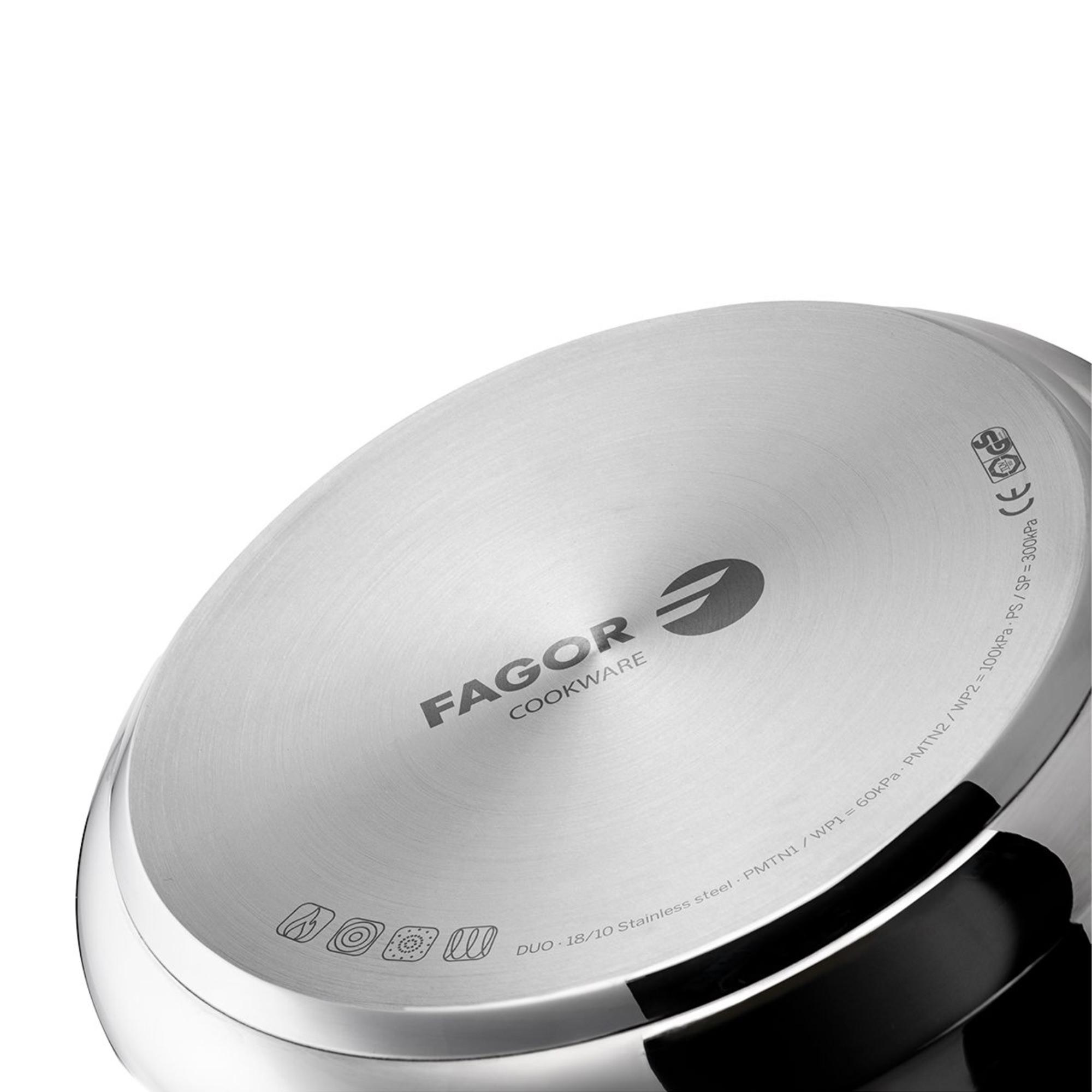Fagor Duo Stainless Steel Pressure Cooker 6L Image 5