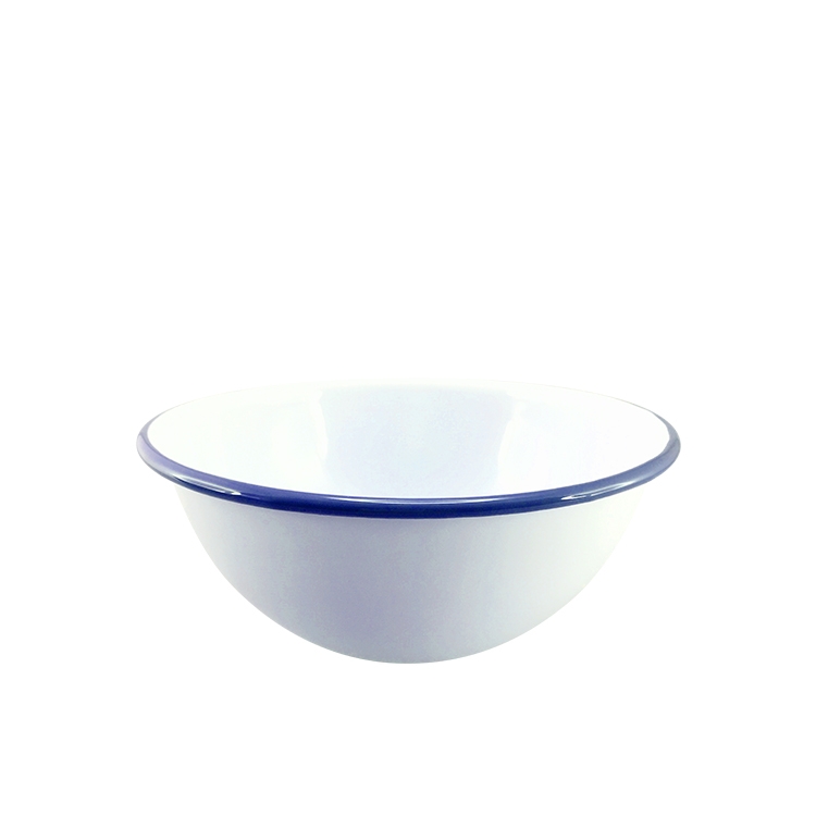 Falcon Enamelware Deep Cereal Bowl 16cm White Image 1