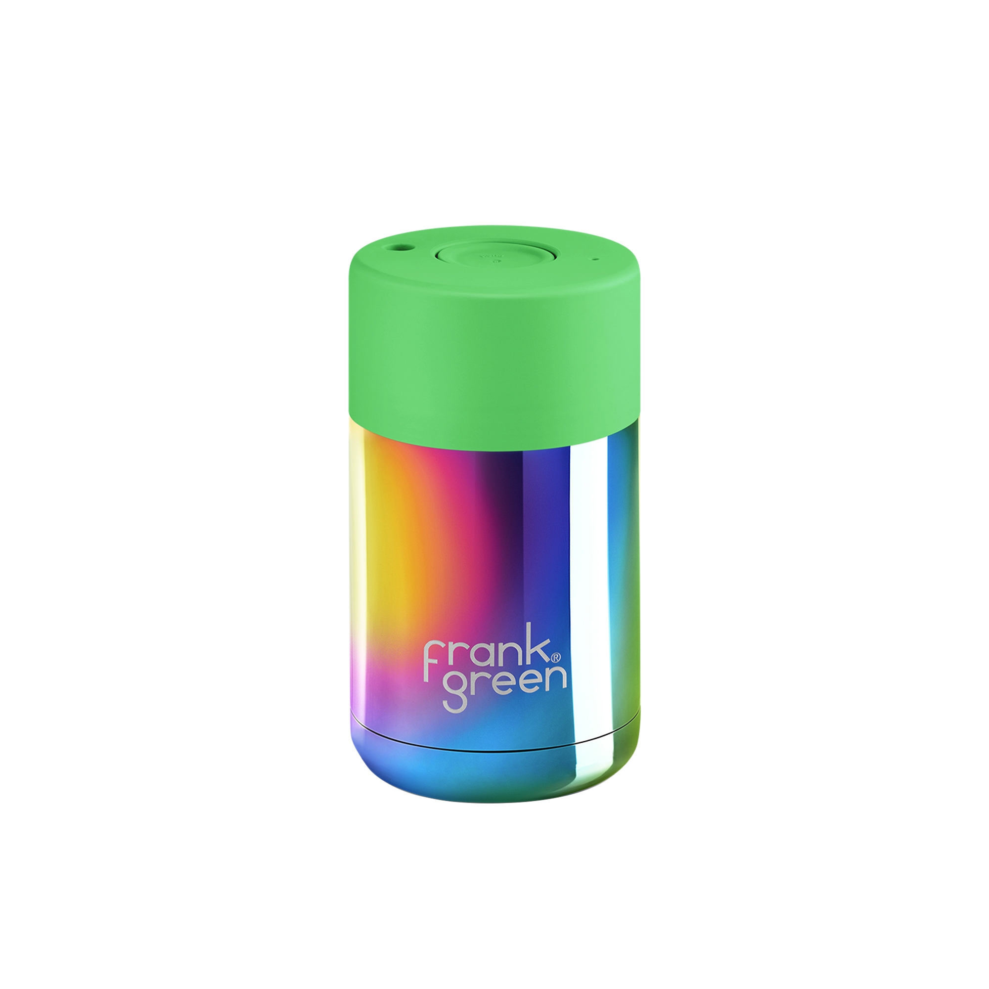 Frank Green Chrome Ceramic Reusable Cup 295ml (10oz) Rainbow Image 1