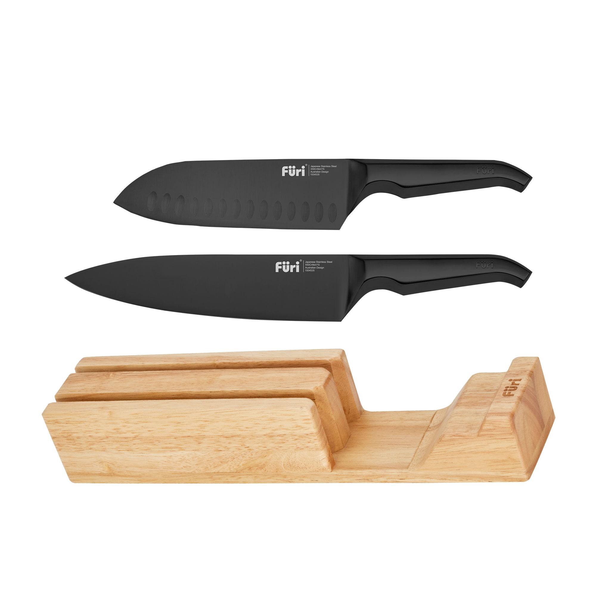Furi Pro 2pc Knife Set with In-Drawer Protector Jet Black Image 6
