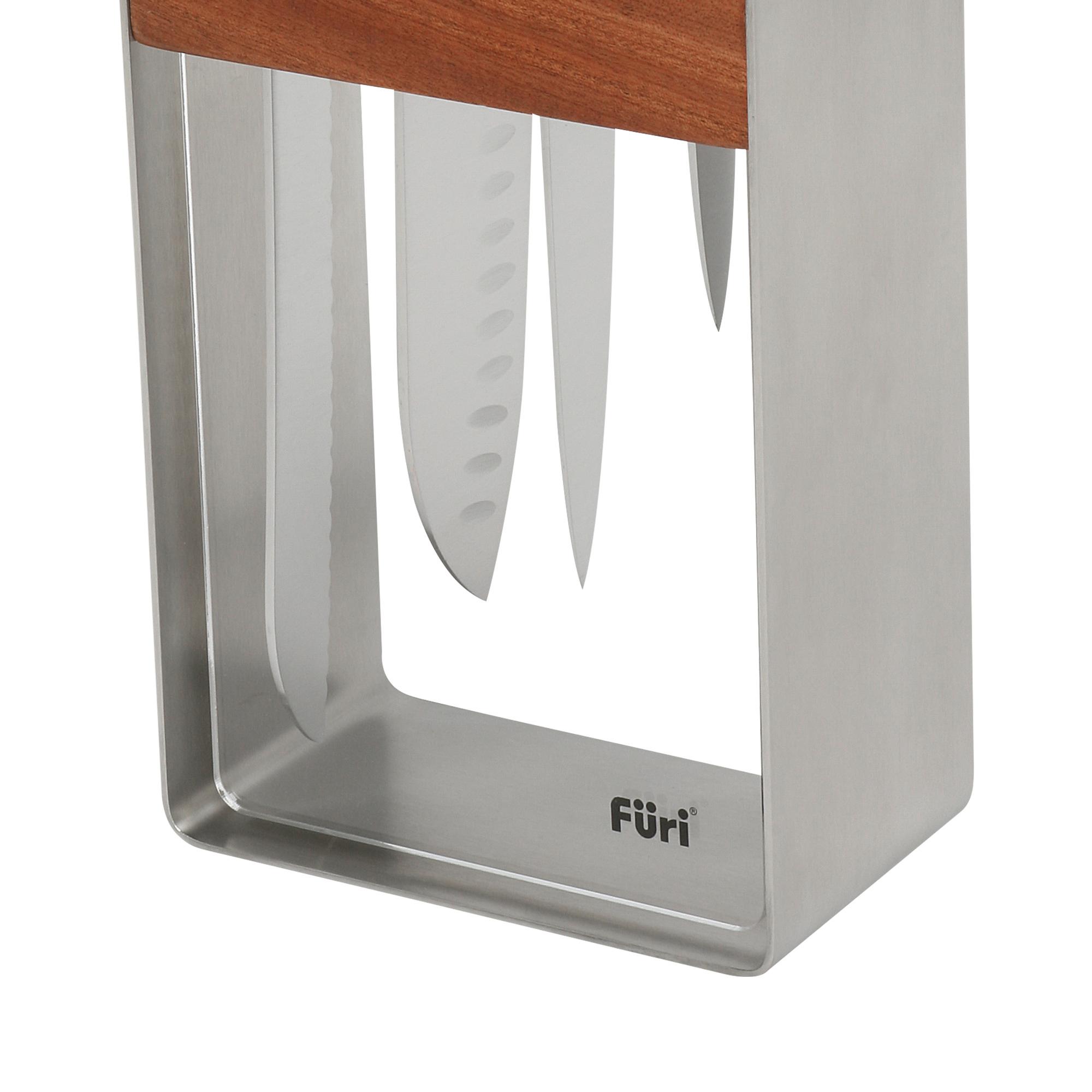 Furi Pro 5pc Stainless Steel Knife Block Set Image 4