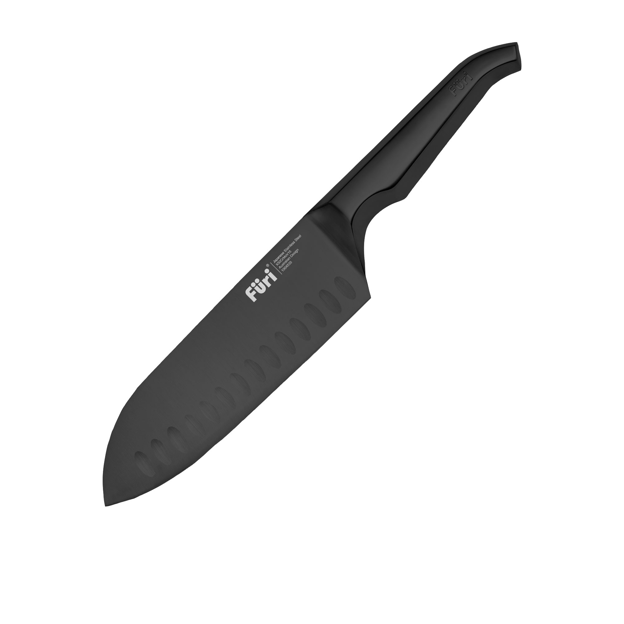 Furi Pro East Meets West Santoku Knife 17cm Jet Black Image 1