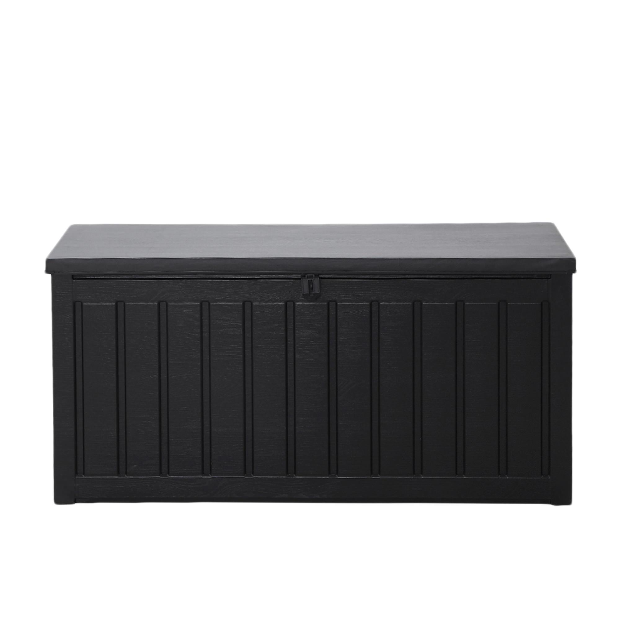 Gardeon Outdoor Storage Box 240L Black Image 4
