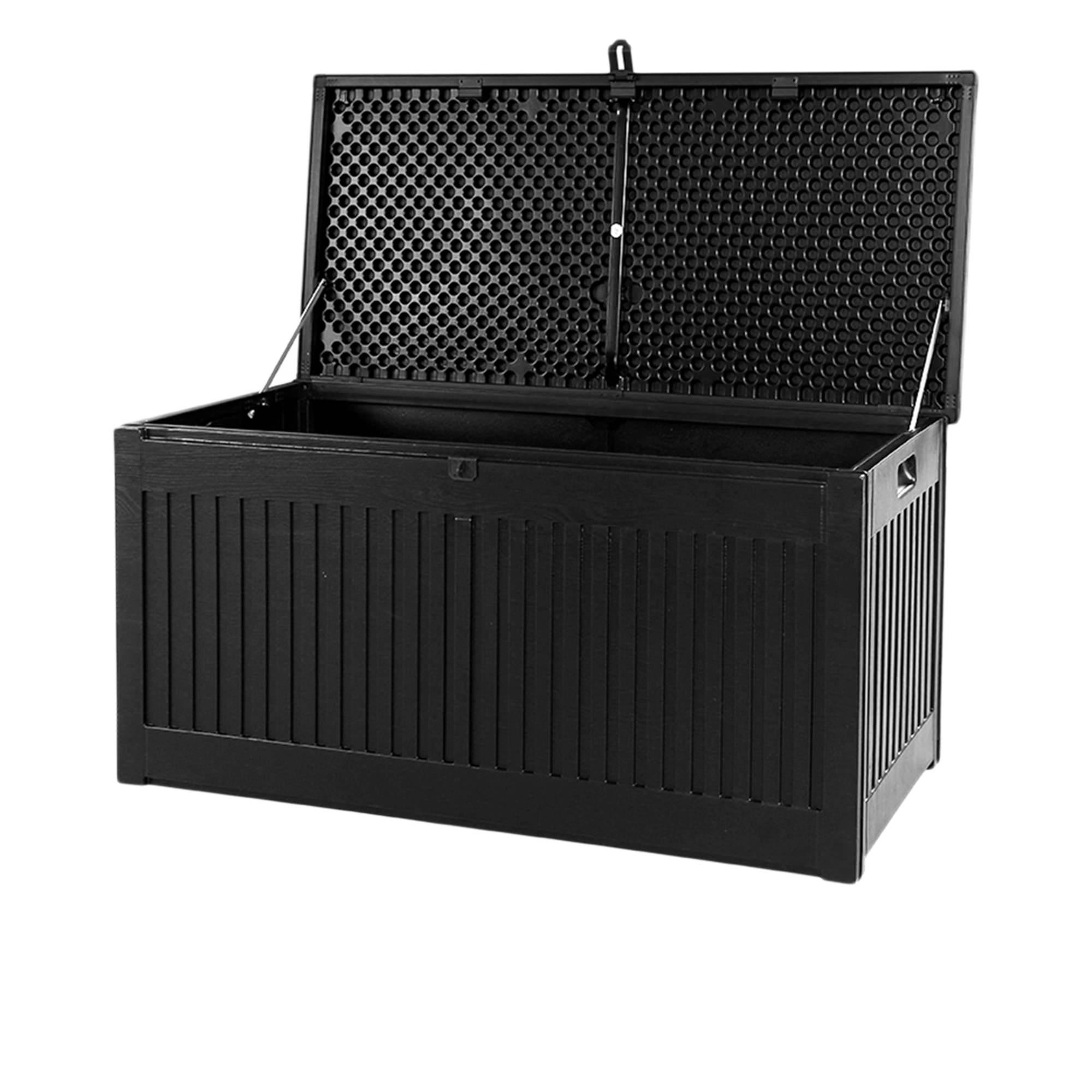 Gardeon Outdoor Storage Box 270L Black Image 5