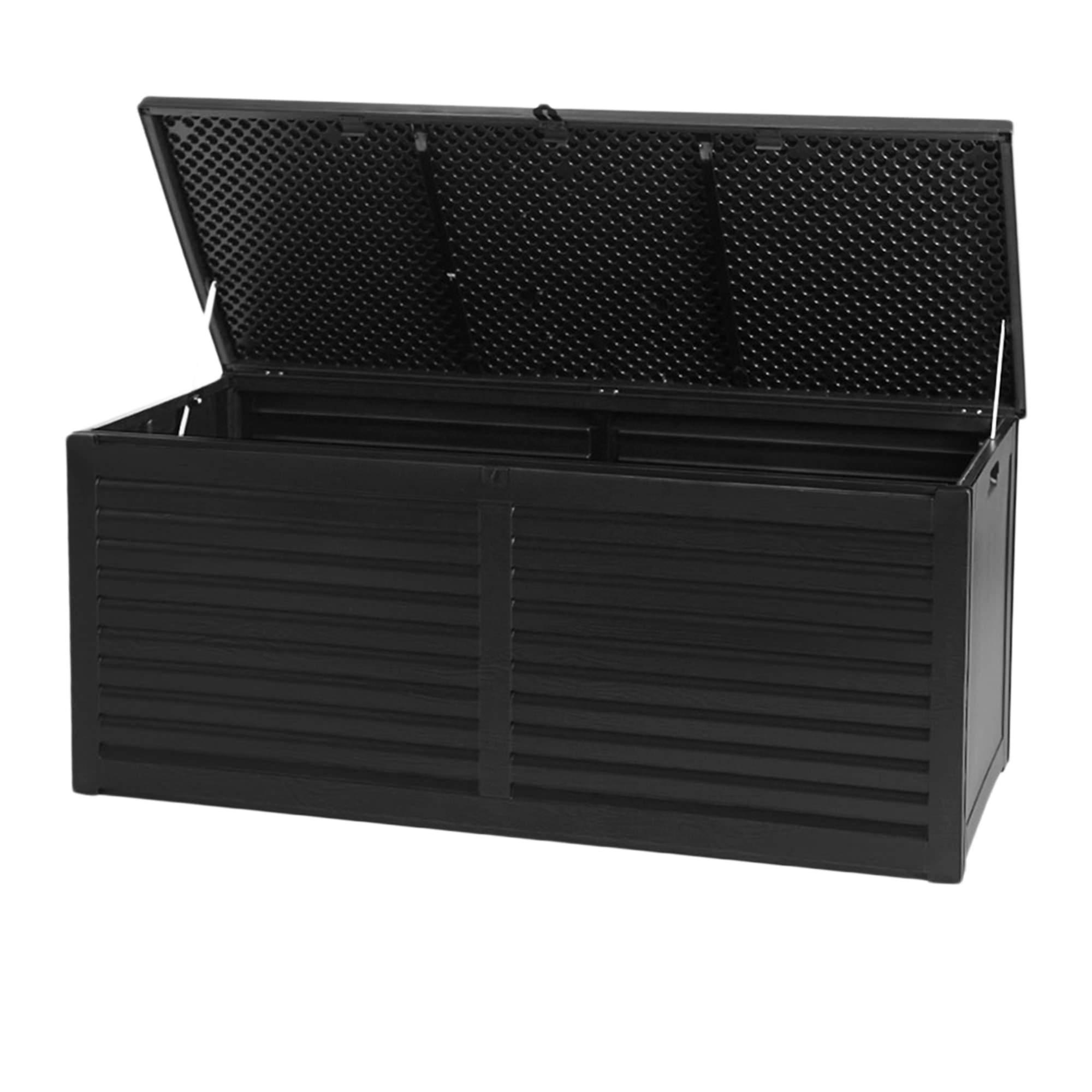 Gardeon Outdoor Storage Box 490L Black Image 5