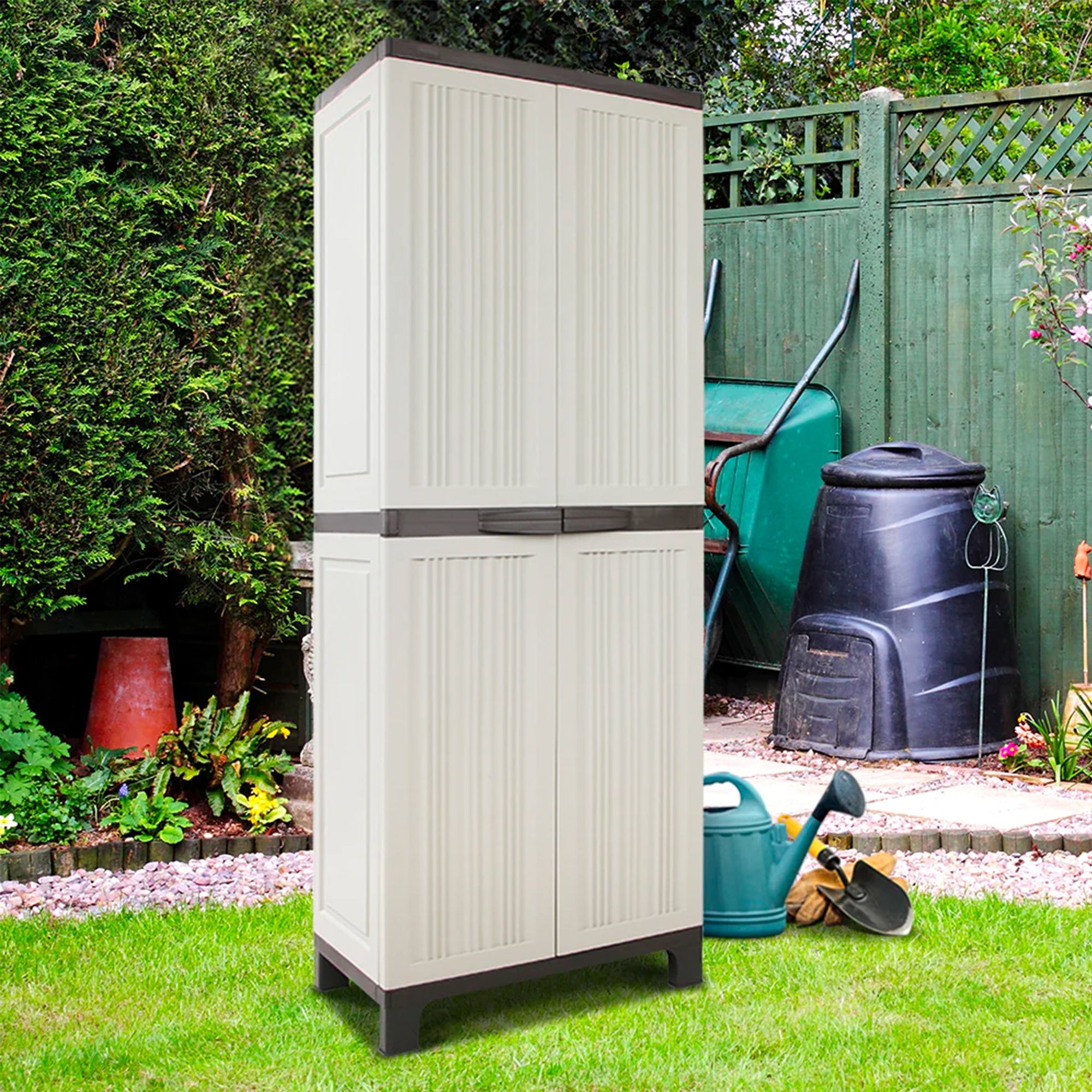 Gardeon Outdoor Storage Cabinet 173cm Image 2