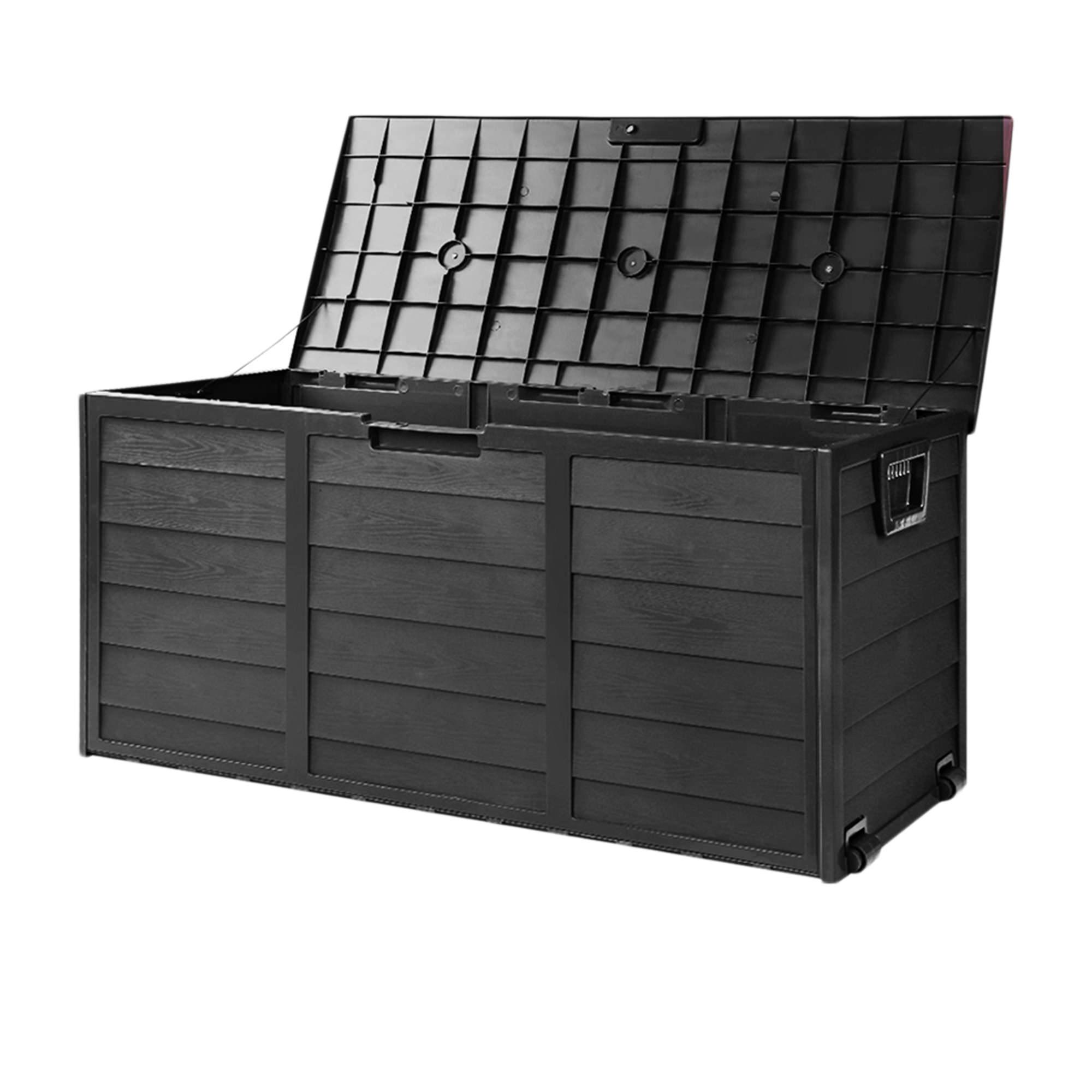 Gardeon Giantz Outdoor Storage Box 290L Black Image 5