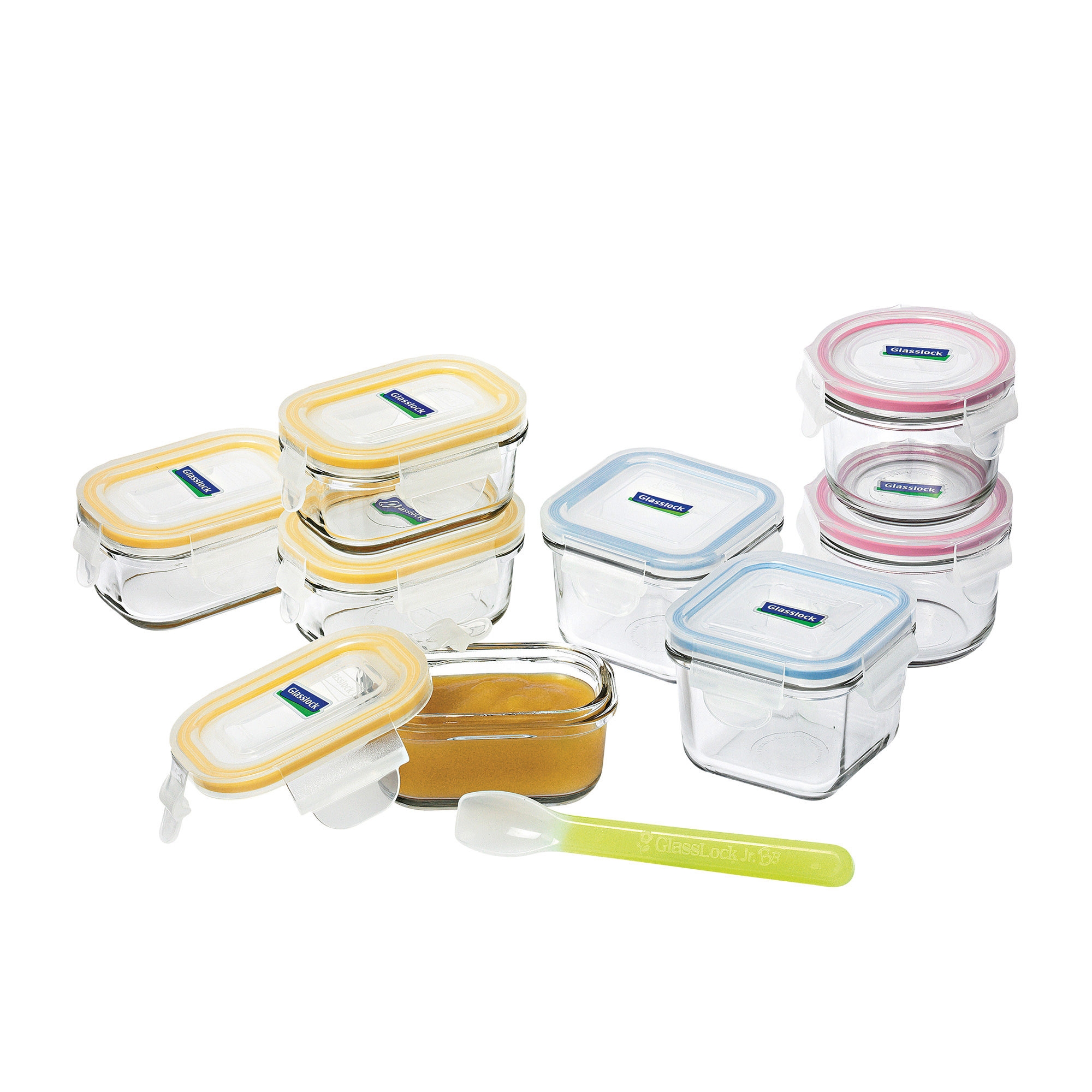 Glasslock Baby Food Container Set 9pc with Spoon Image 1