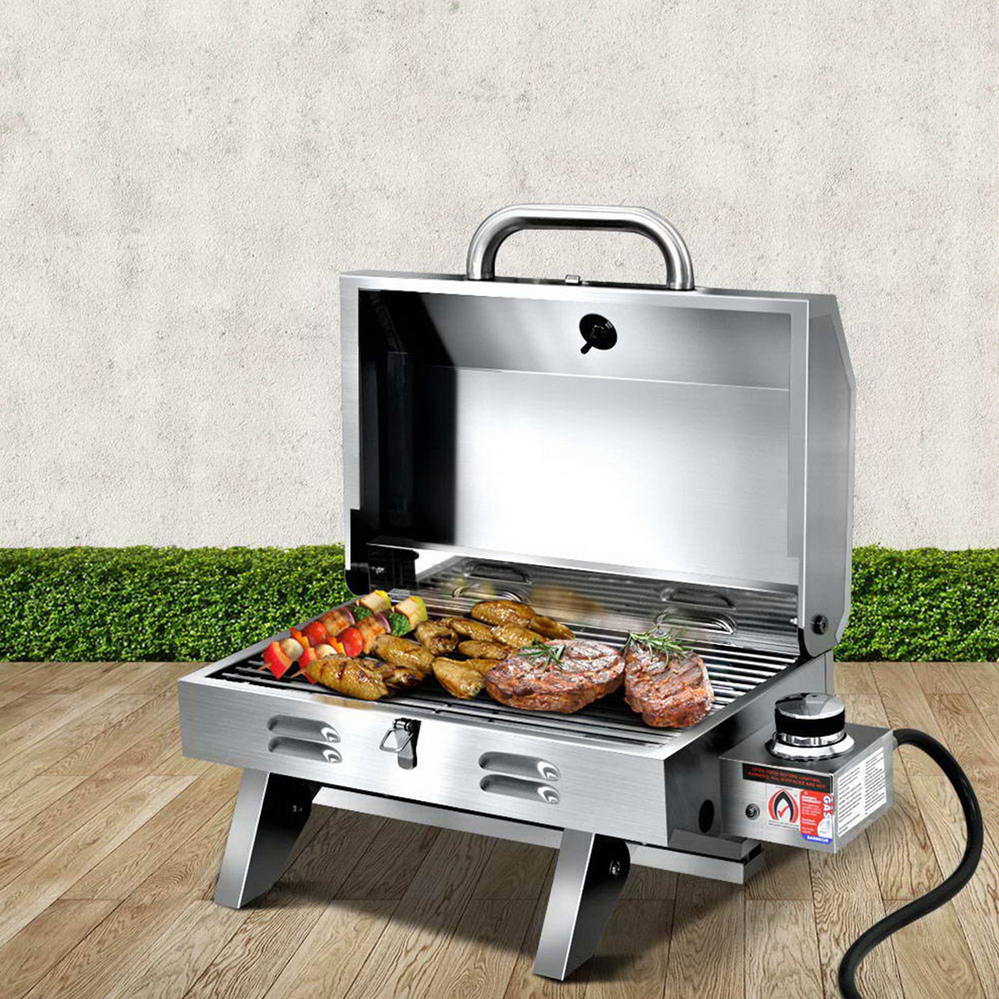 Grillz Gas Camping BBQ 60cm Image 2