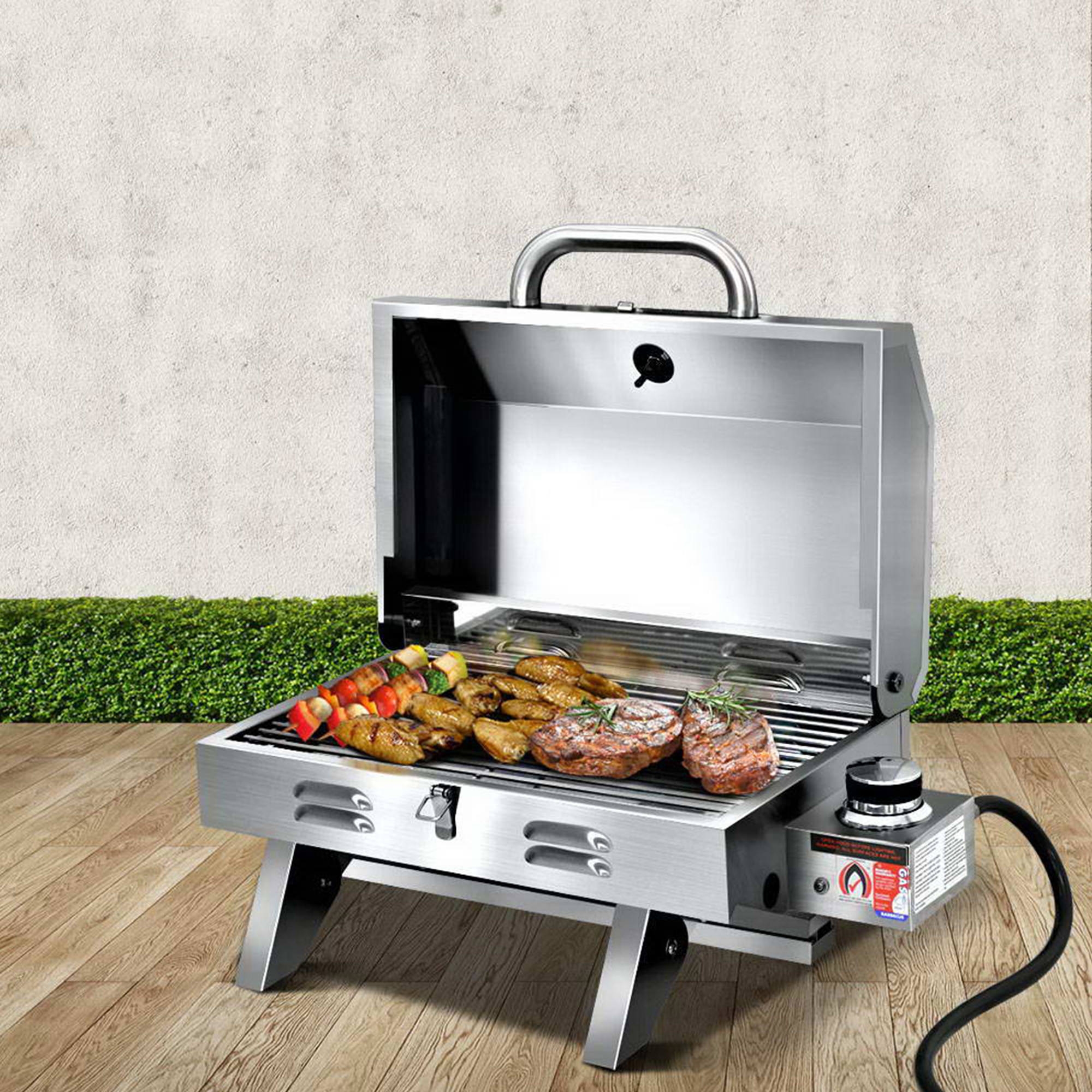 Grillz Gas Camping BBQ with Double Sided Grill Plate 60cm Image 2