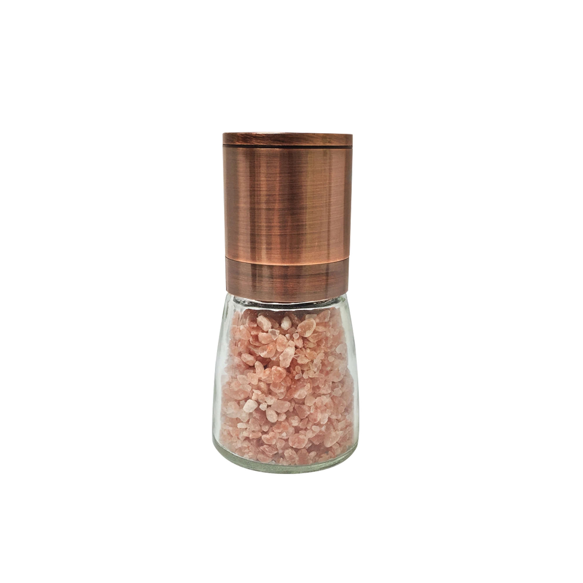 Grind & Shake Copper Upside Down Mill with Himalayan Mineral Salt 160g Image 1