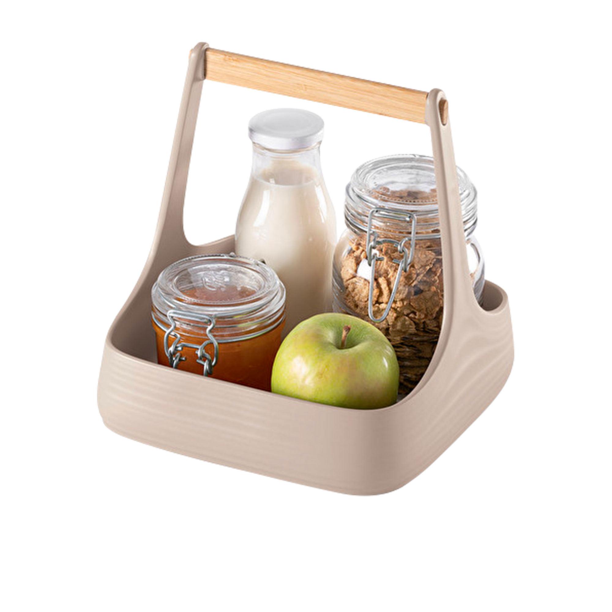Guzzini Earth All Together Table Caddy Taupe Image 5