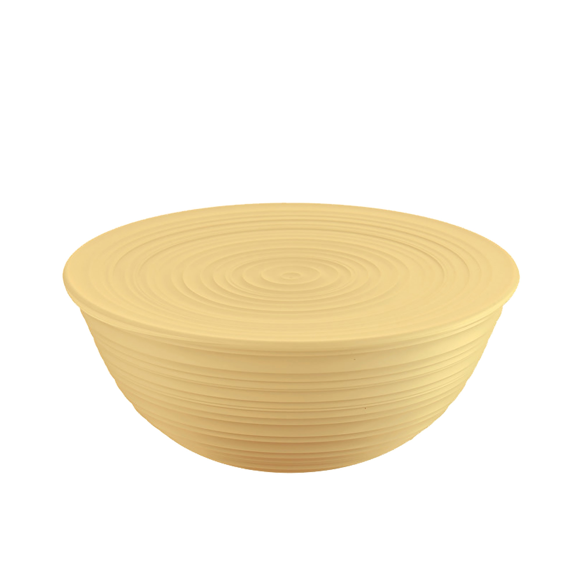 Guzzini Earth Tierra Bowl with Lid Large Mustard Yellow Image 1