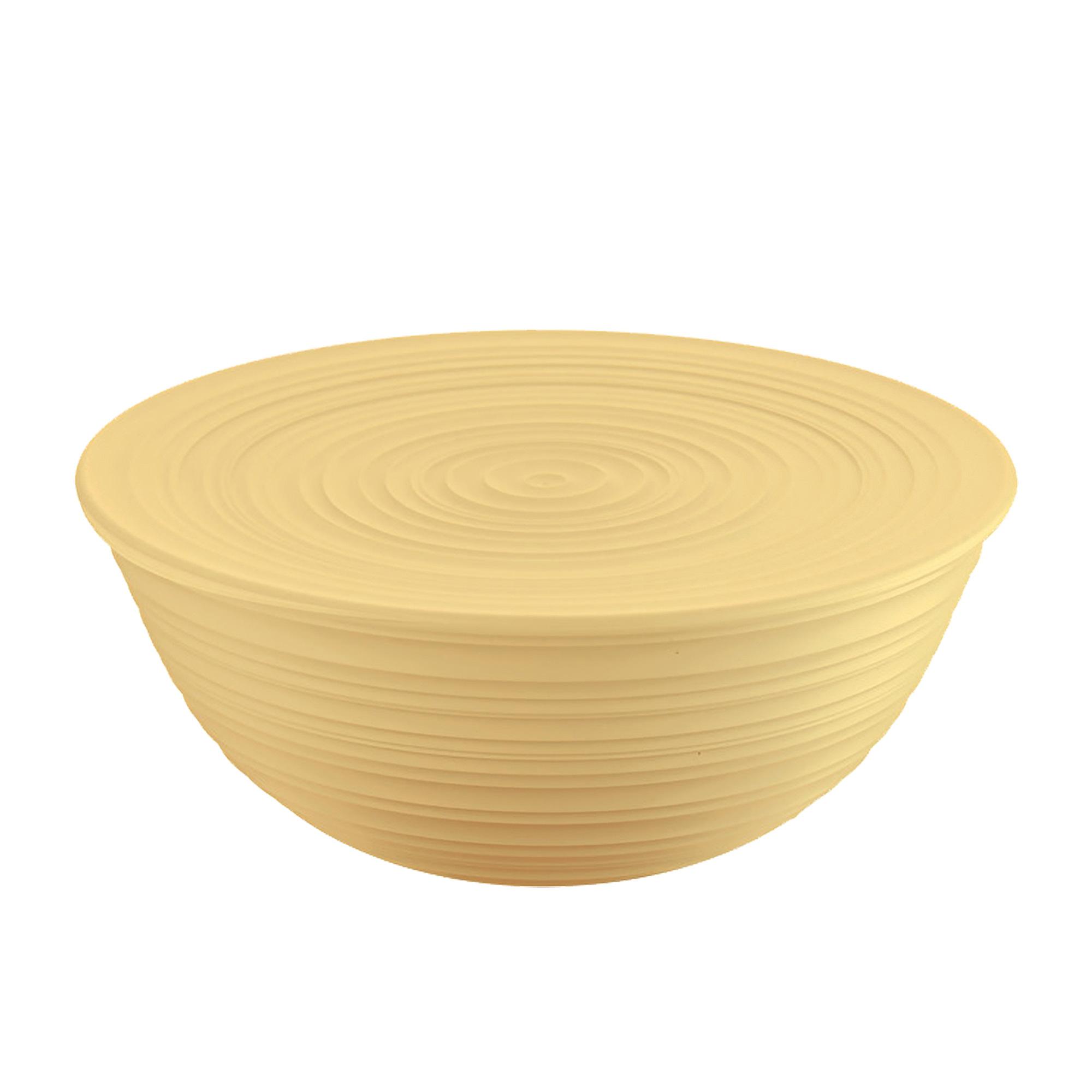 Guzzini Earth Tierra Bowl with Lid Extra Large Mustard Yellow Image 1