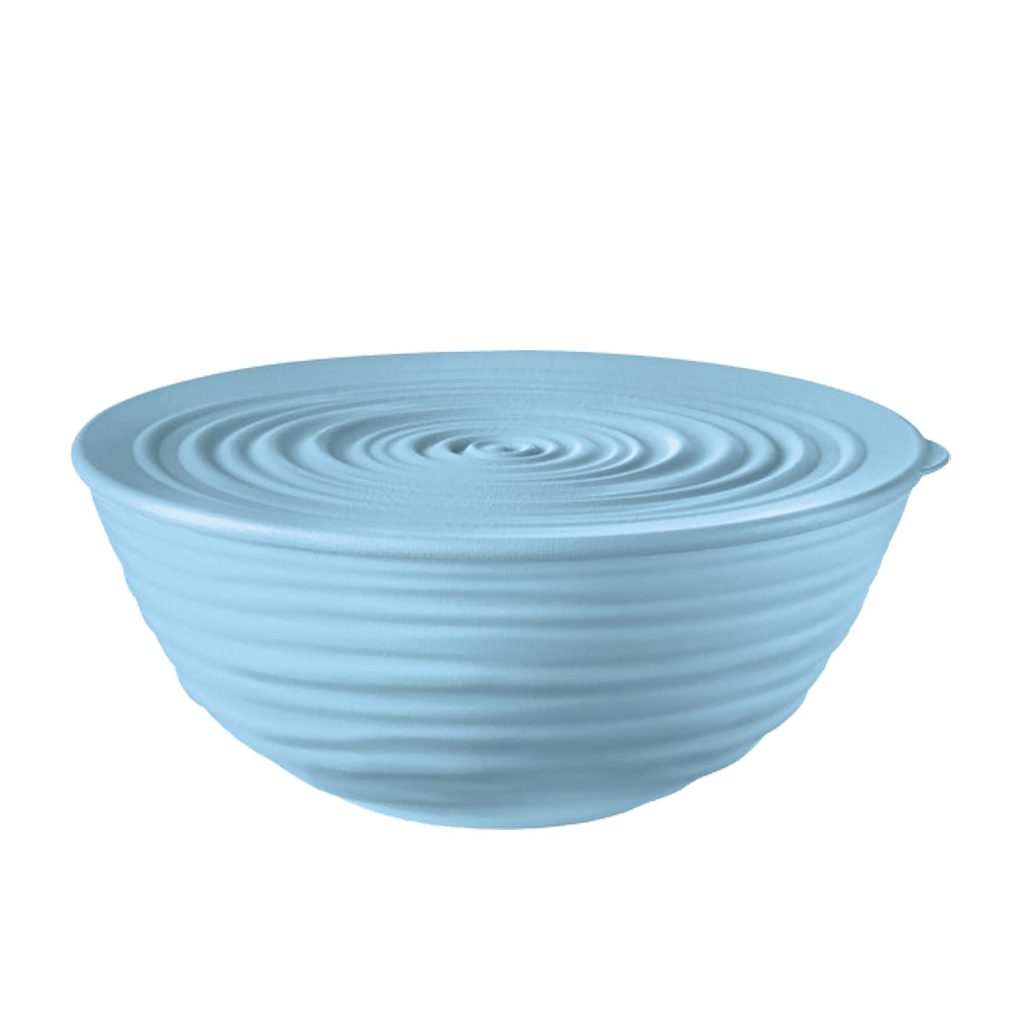 Guzzini Earth Tierra Bowl with Lid Extra Large Powder Blue Image 1