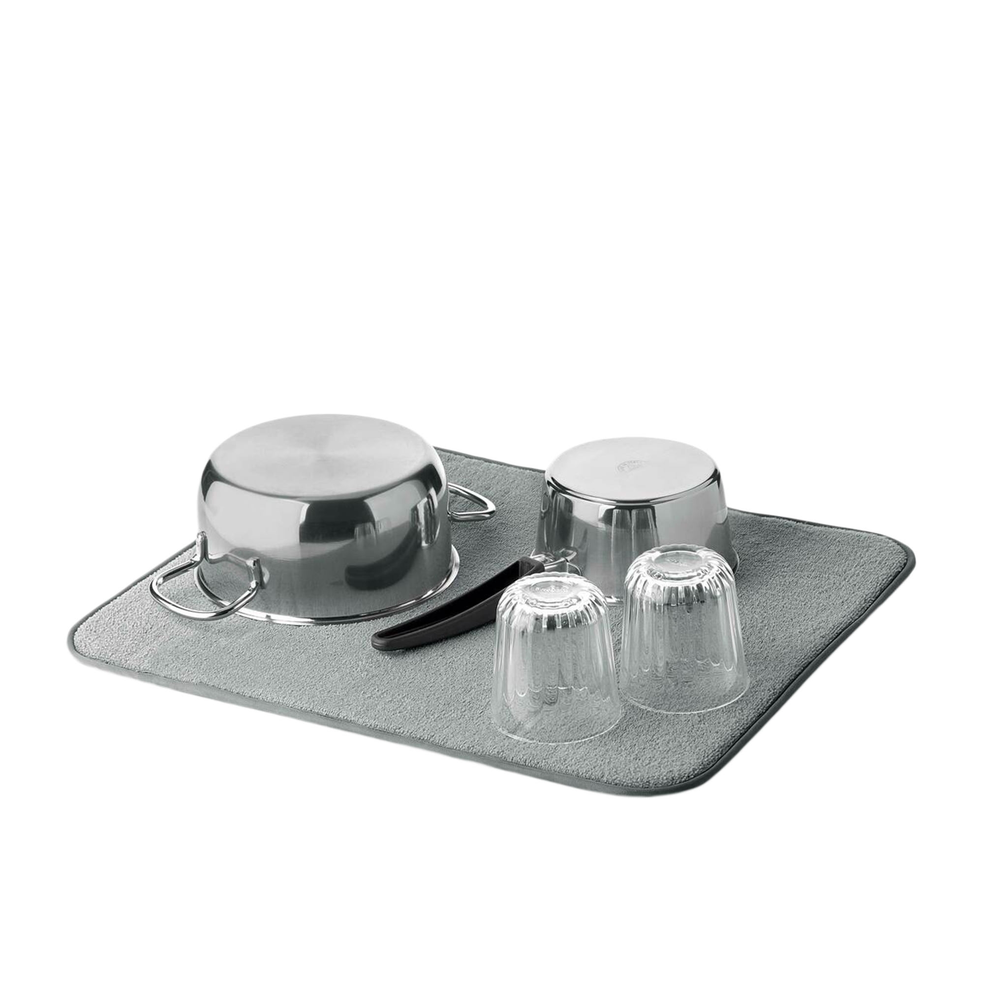 Guzzini Eco-Kitchen Dry & Fold Universal Drainer Mat Grey Image 2