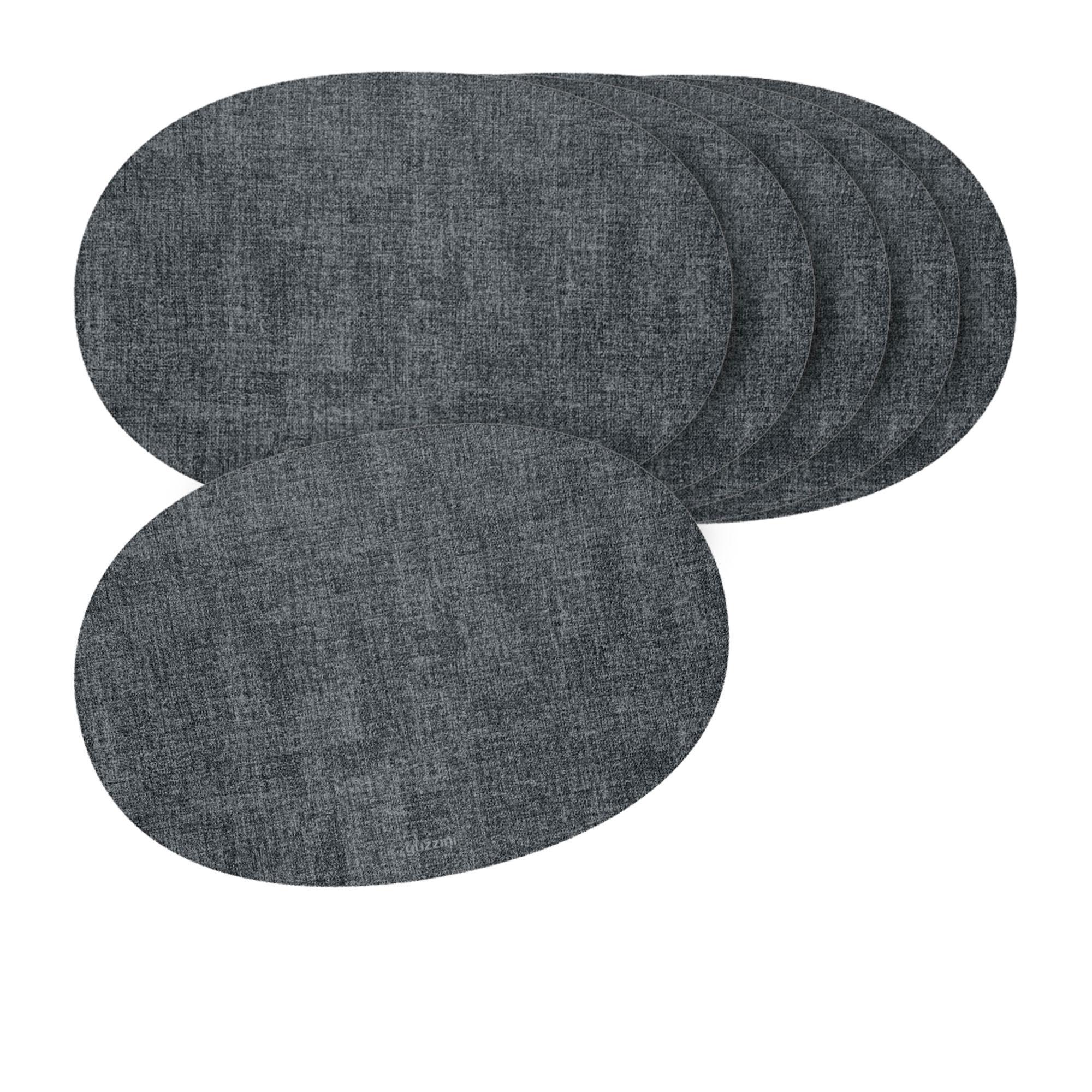 Guzzini Oval Placemat Set of 6 Grey Image 1
