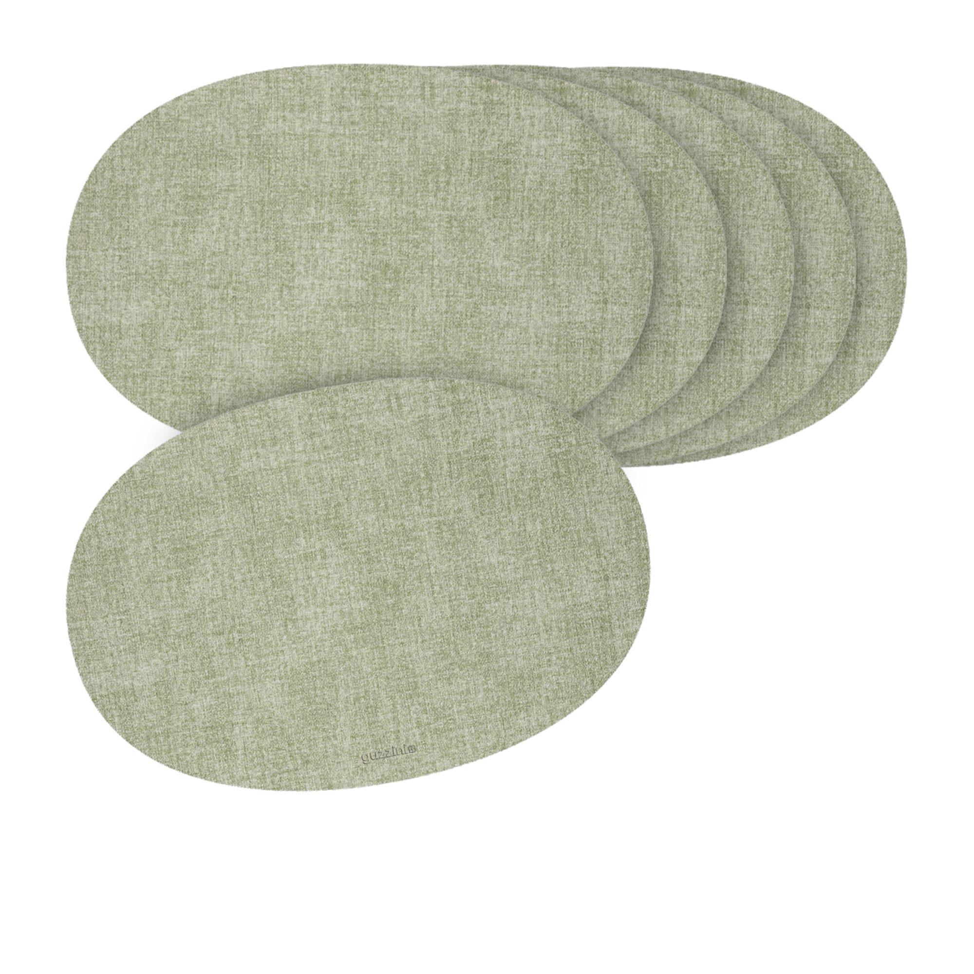 Guzzini Oval Placemat Set of 6 Mint Green Image 1