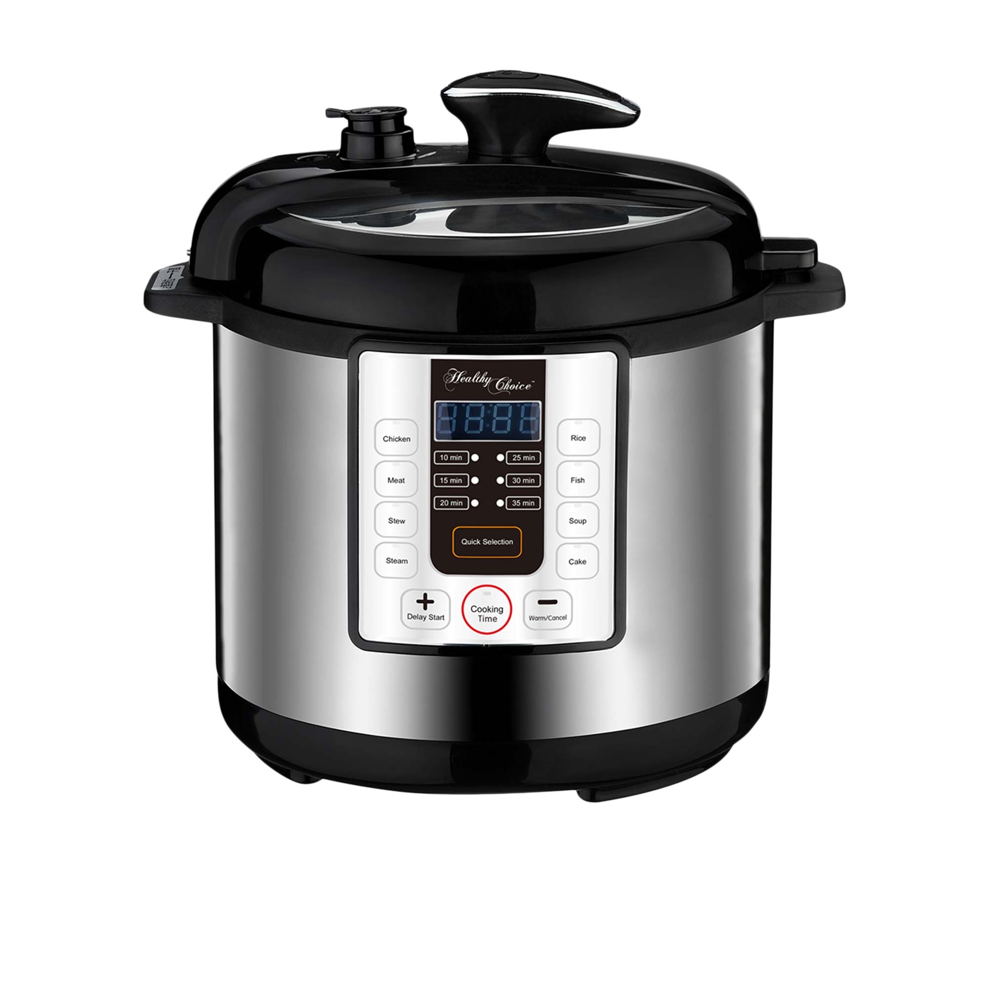 Healthy Choice Pressure Cooker 6L Silver Image 1