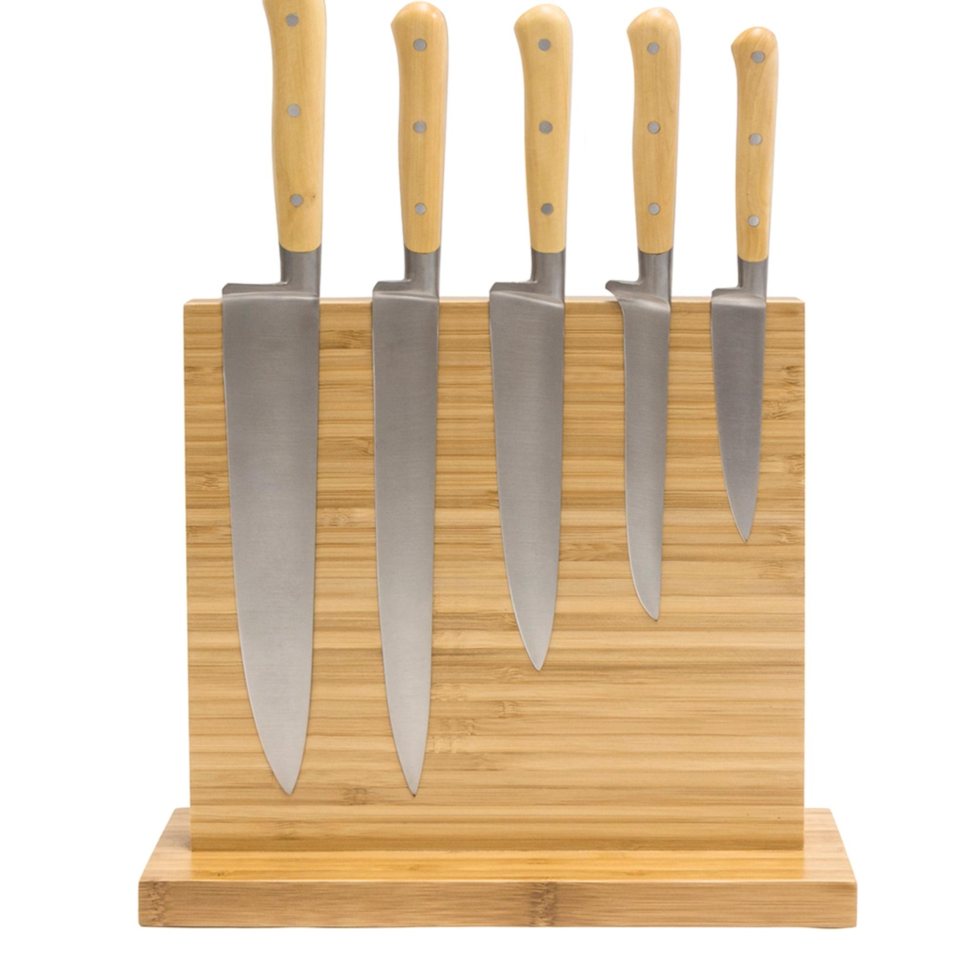 Icon Chef Double-Sided Magnetic Knife Block Bamboo Image 2