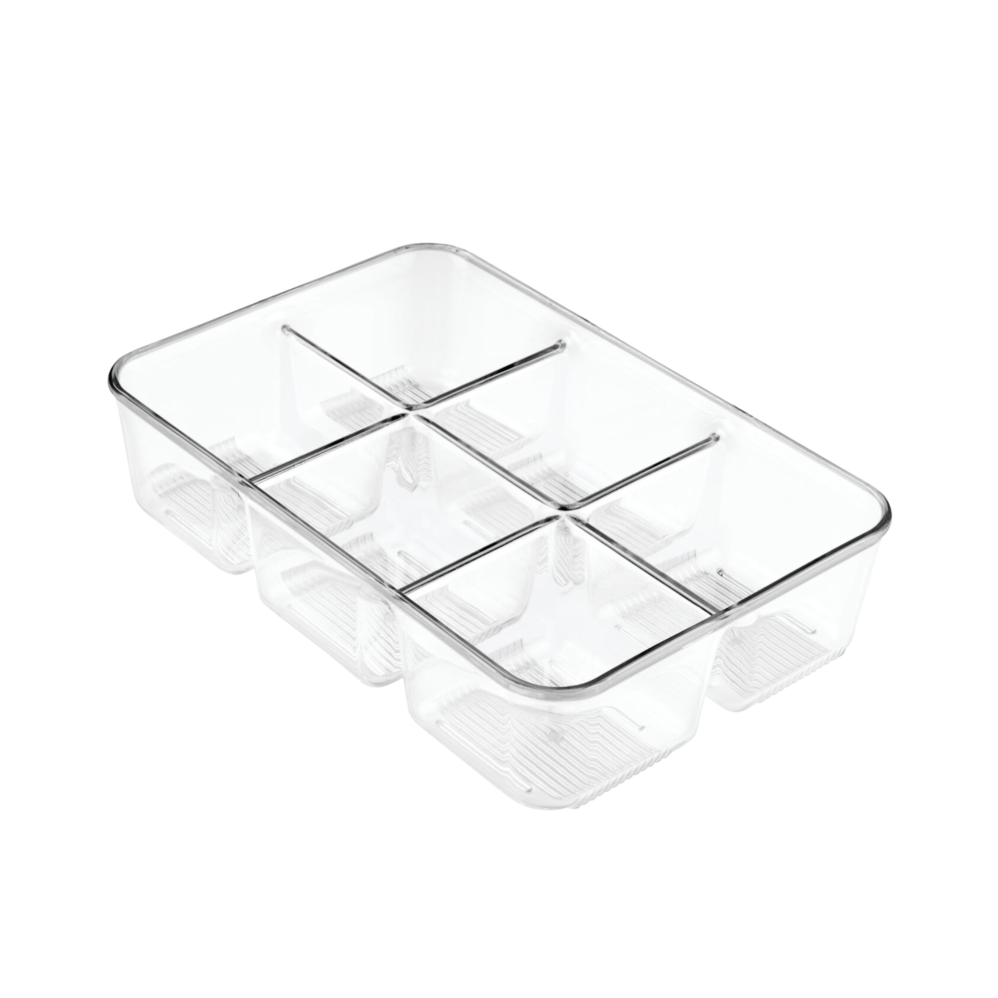 iDesign Linus Pack Organiser 6 Compartment Clear Image 1