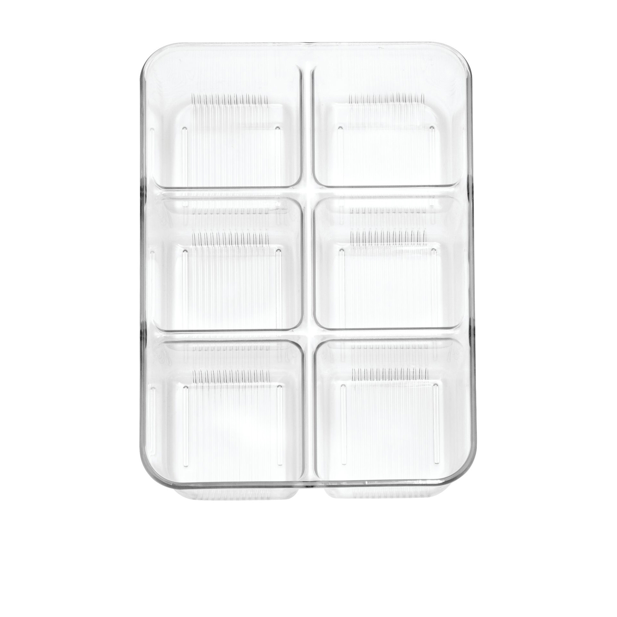 iDesign Linus Pack Organiser 6 Compartment Clear Image 2