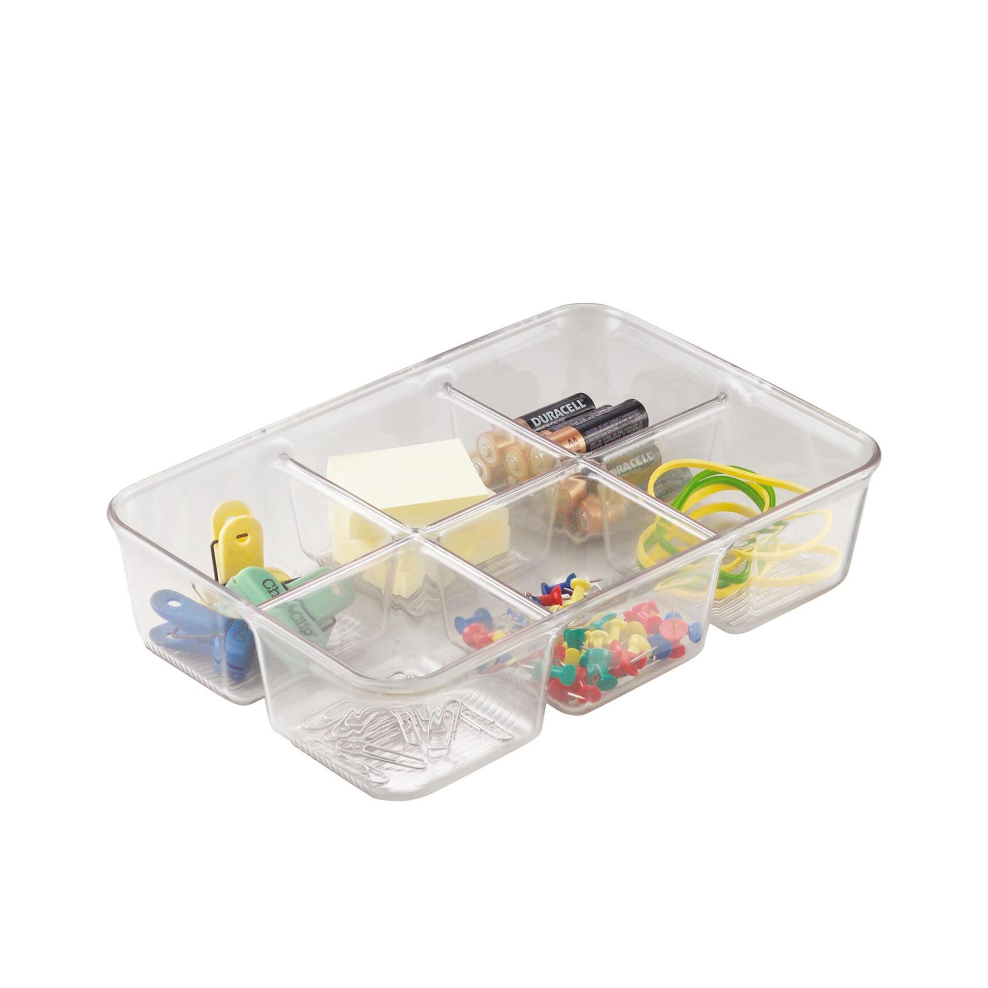 iDesign Linus Pack Organiser 6 Compartment Clear Image 3