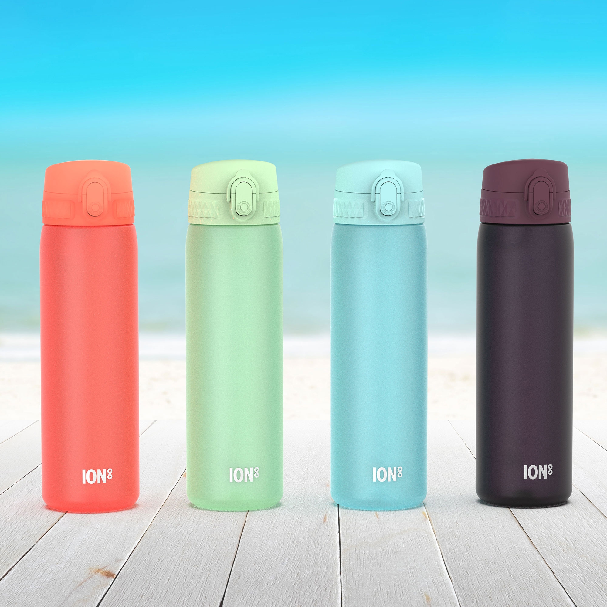Ion8 Slim Insulated Drink Bottle 500ml Ash Navy Image 2