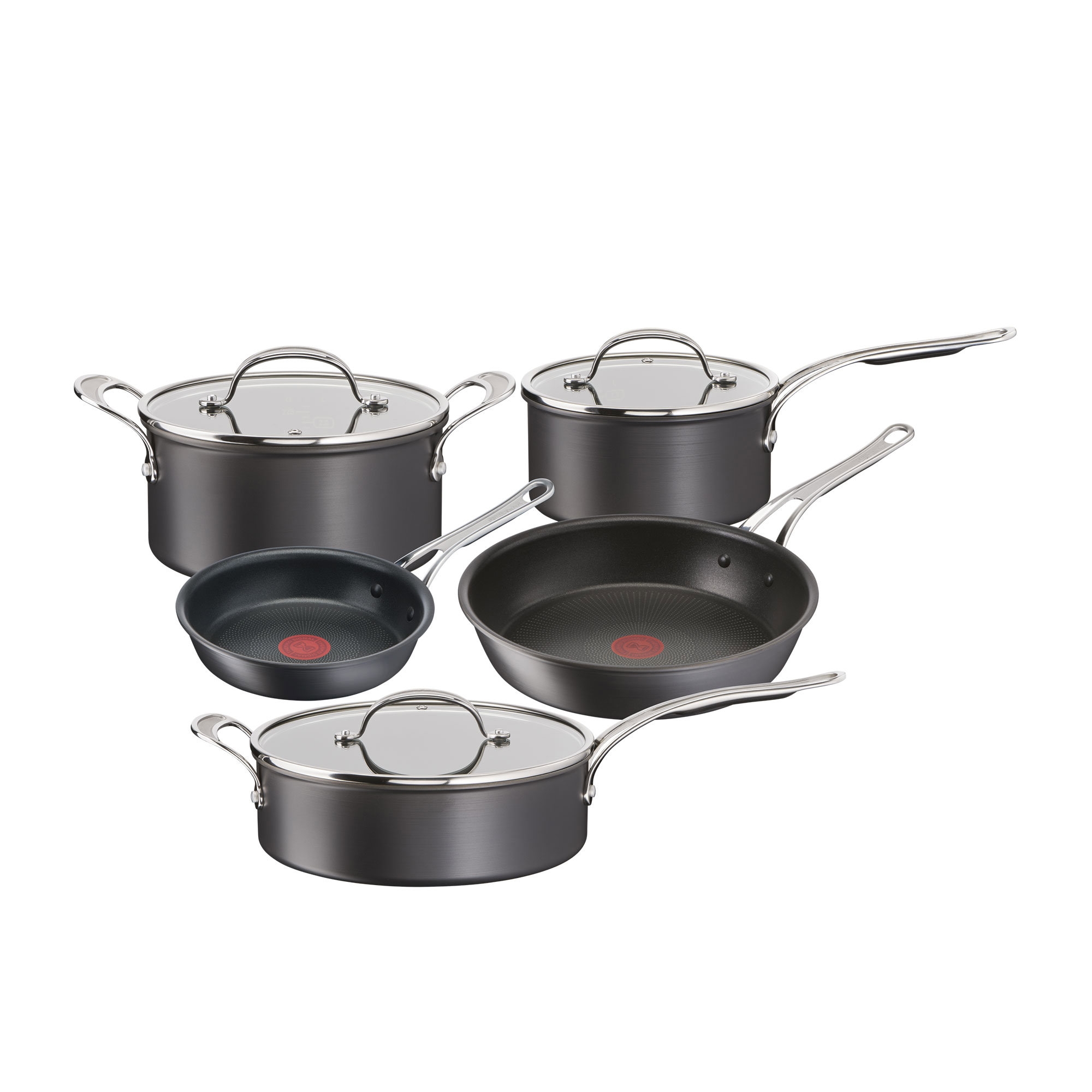 Jamie Oliver by Tefal Cook's Classic 5pc Hard Anodised Induction Cookware Set Image 1