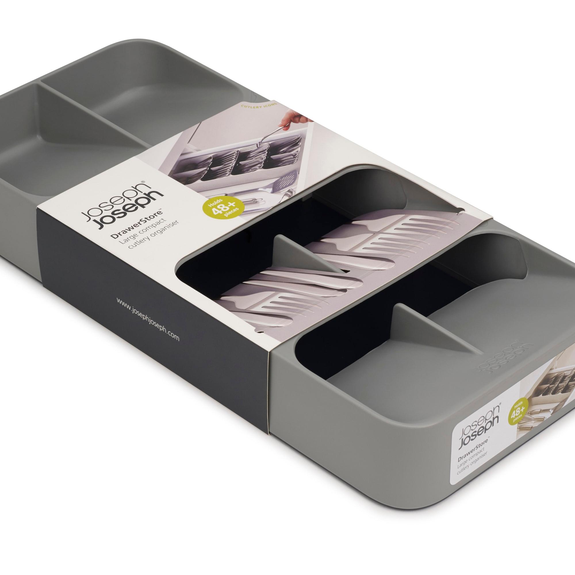Joseph Joseph DrawerStore Compact Cutlery Organiser Large Grey Image 5