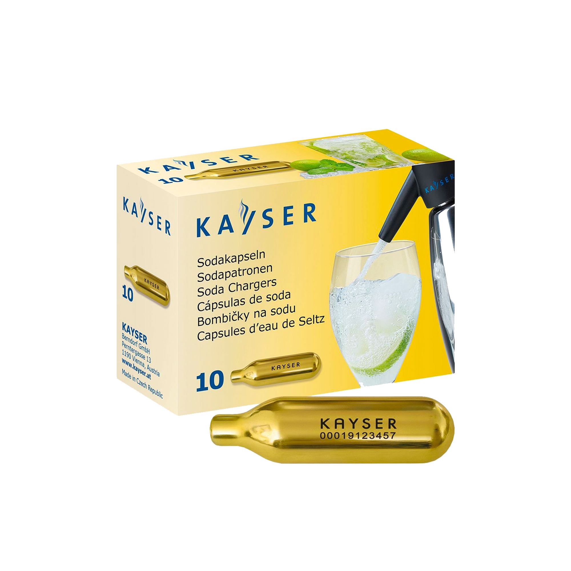Kayser Soda Syphon Charger Set of 10 Image 1