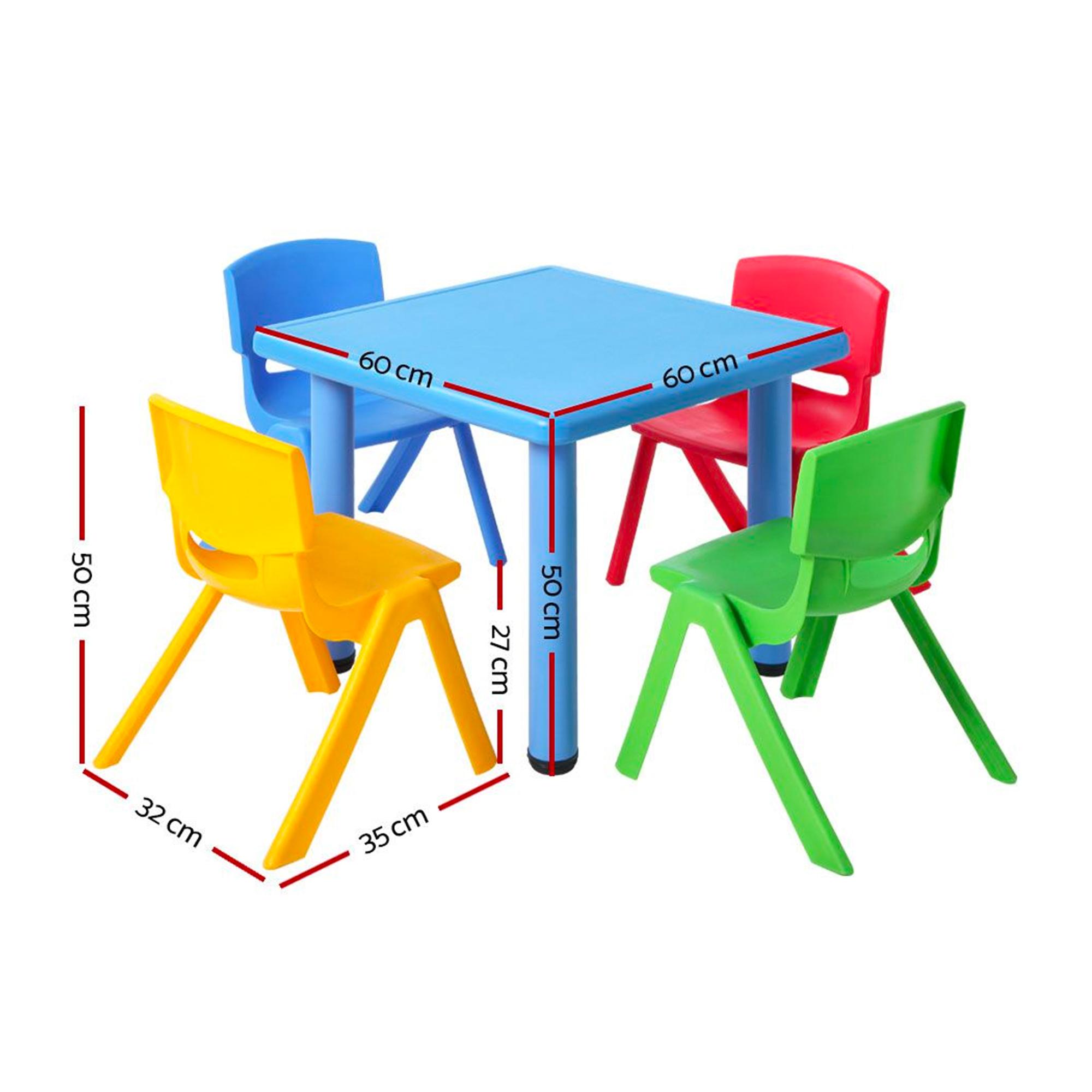 Keezi Kids Study Table and Chair Set 5pc Image 3