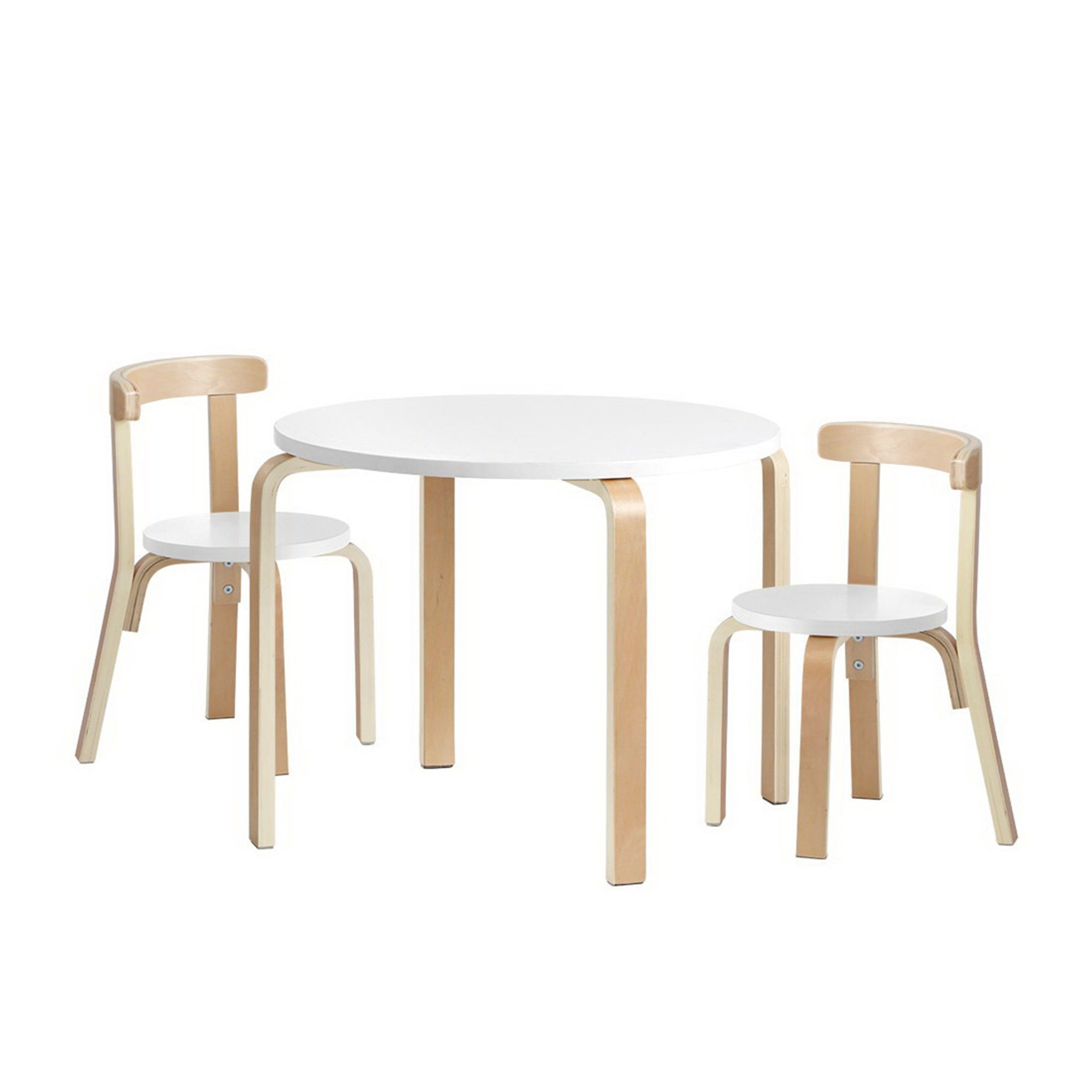 Keezi Nordic Kids Table and Chair 3pc Set Image 1